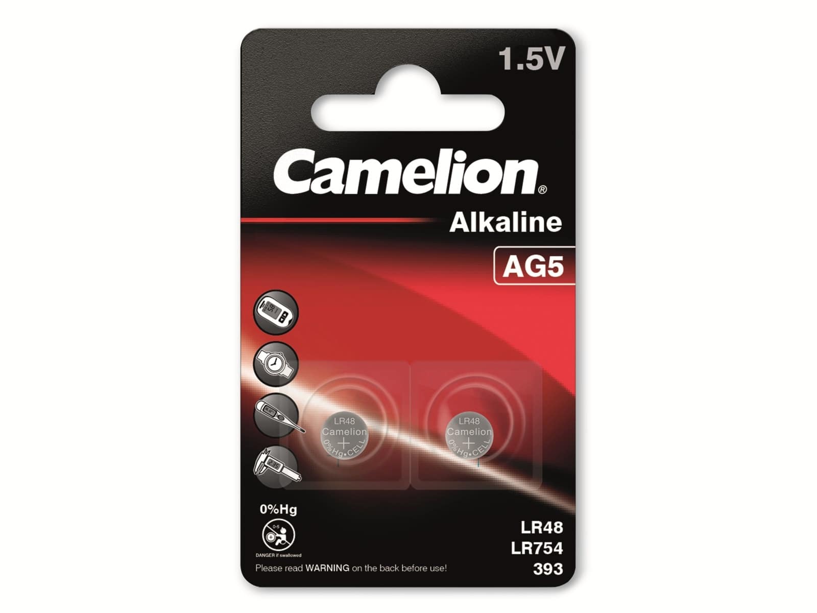 CAMELION Knopfzelle AG5, 2 St.