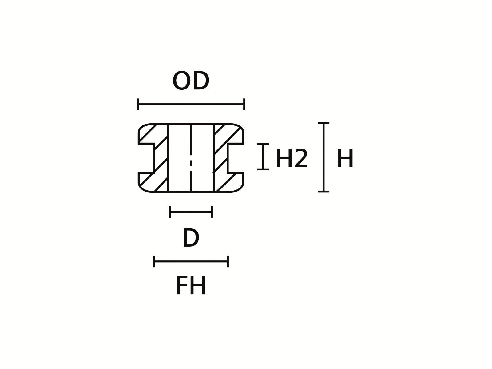 HELLERMANNTYTON Durchführungstülle, 633-02040, Schwarz, PVC, ∅ 10 mm, 1 Stück