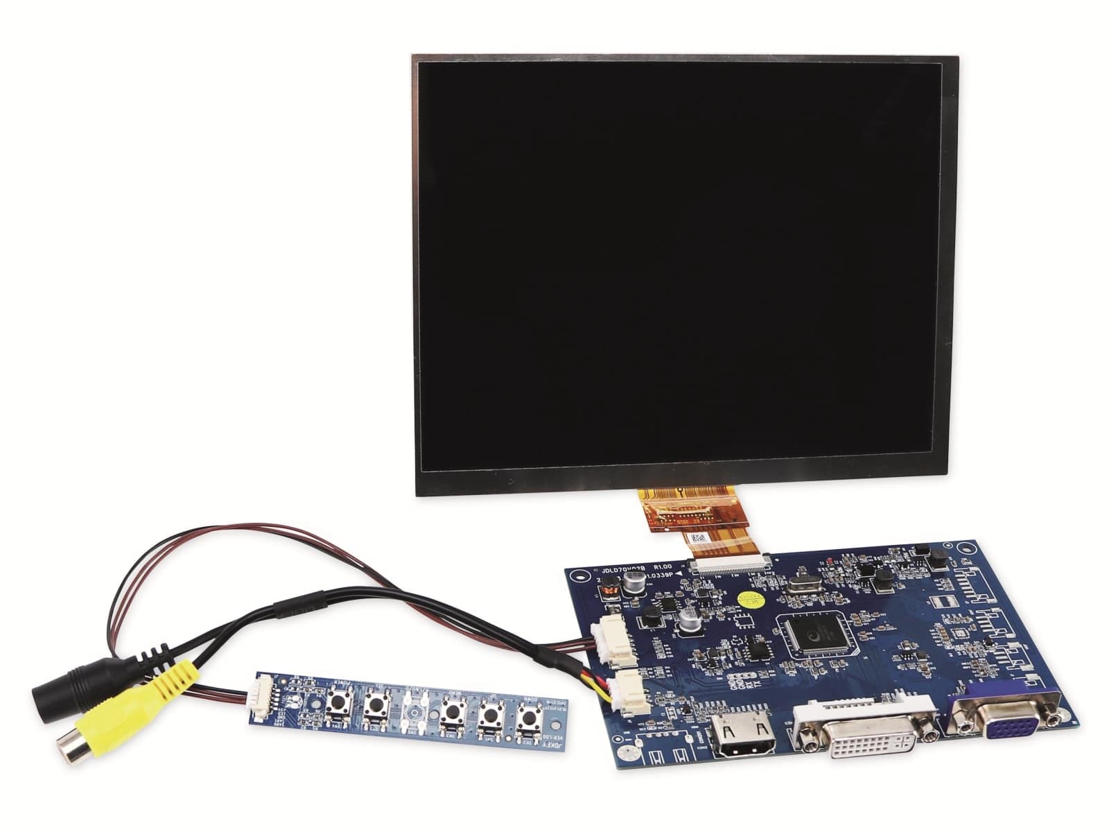 20,3 cm (8") Display-Set LS-8, HDMI/DVI/VGA/CVBS