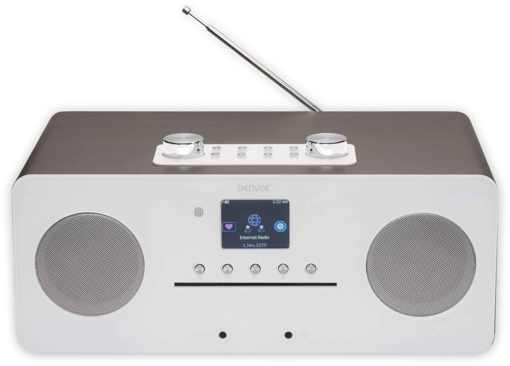 Denver DAB+/Internetradio MIR-260, DAB+, Bluetooth, WLAN, weiß