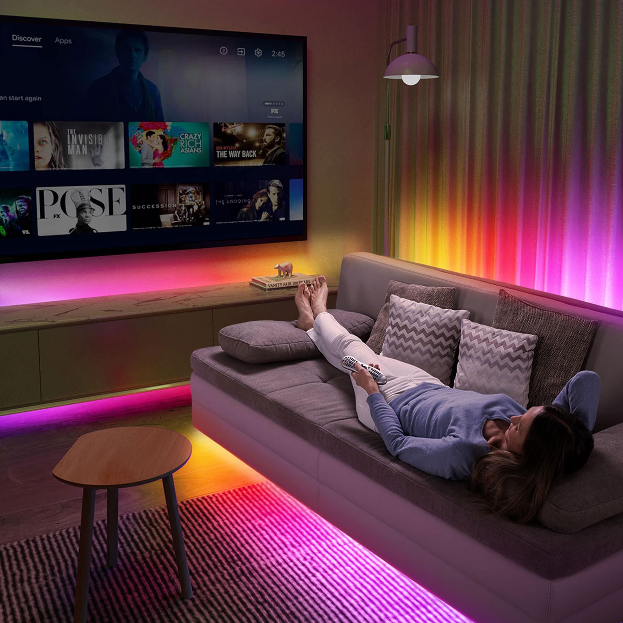 GOVEE LED-Strip, Wi-Fi, RGBIC, EEK: G, smart, dimmbar, 3 m