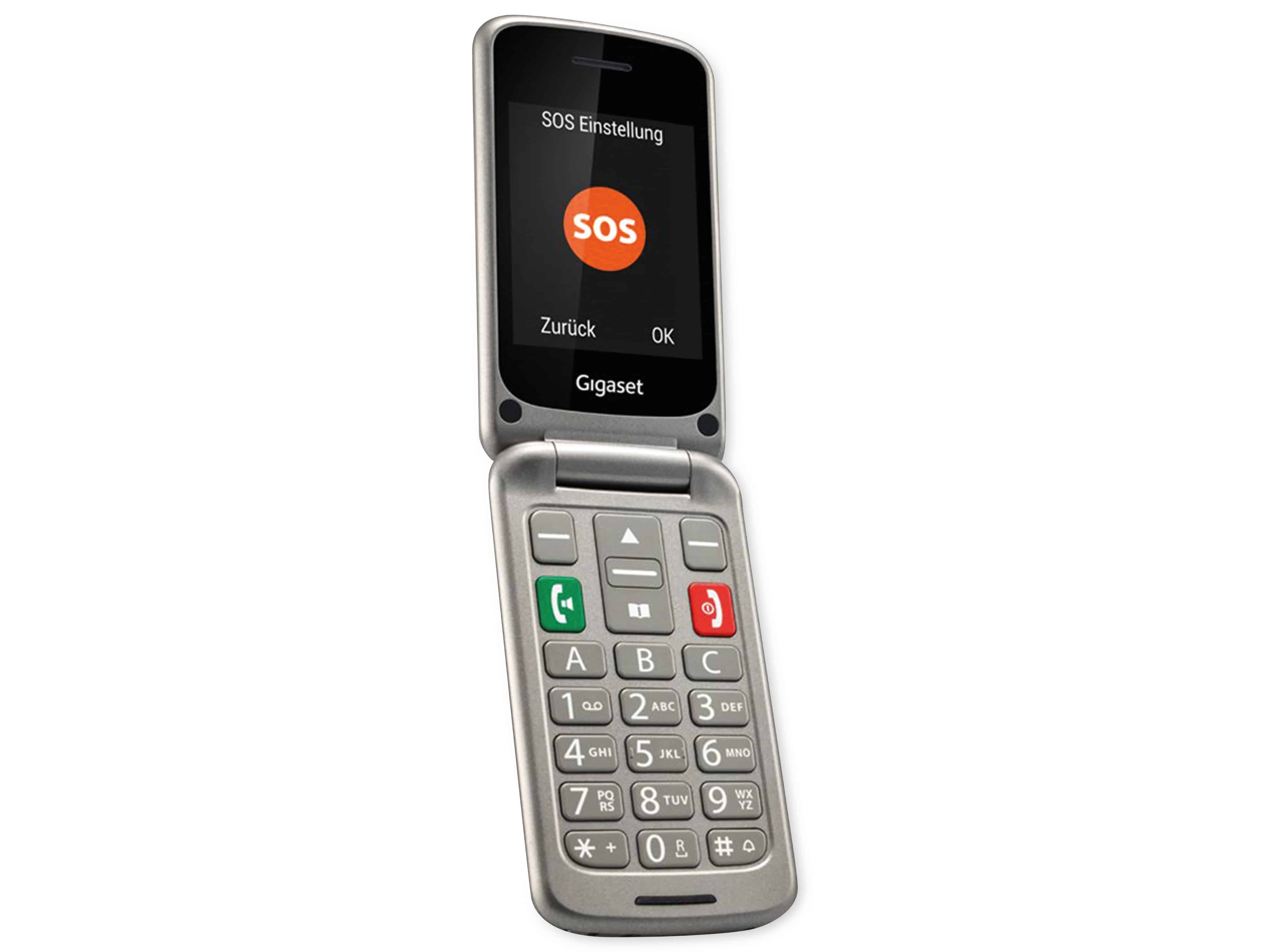 GIGASET Handy GL590, Dual-SIM, titan-silber