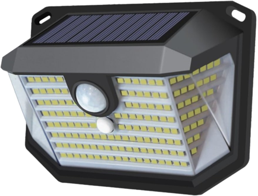 LUXULA Solar LED-Wandleuchte, PIR-Lichtsensor, 3-Lichtmodi, kaltweiß