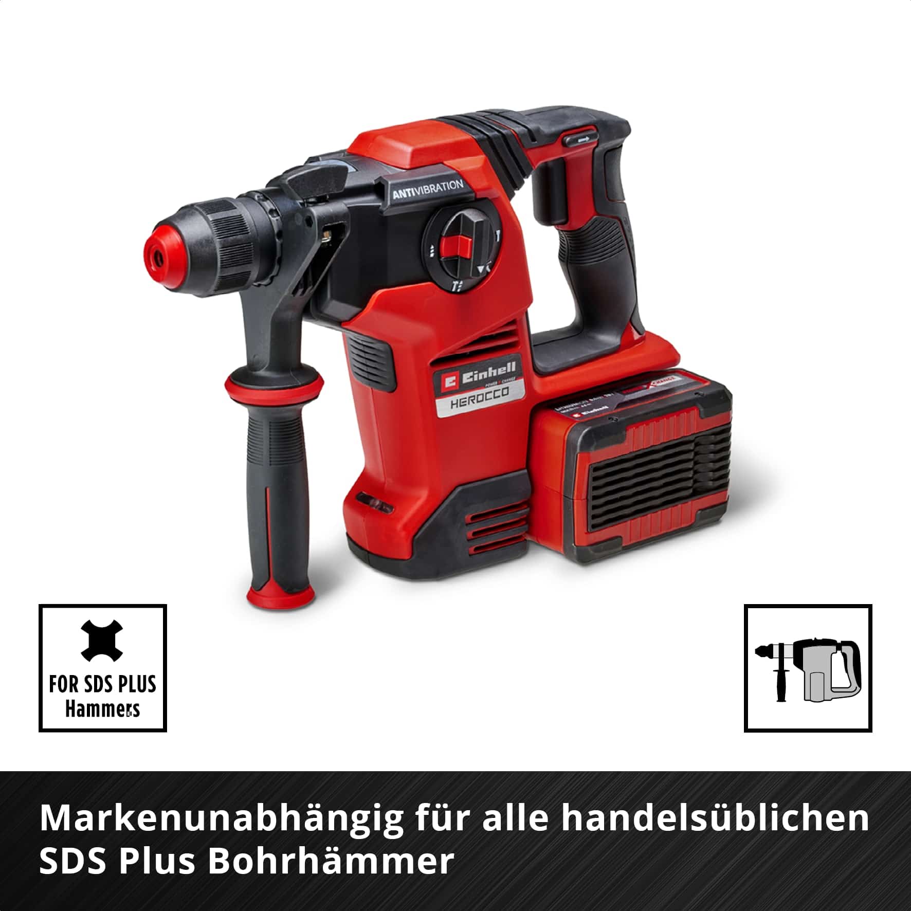 EINHELL SDS-Plus Meißel-Set 247205, 250 mm, 4-teilig