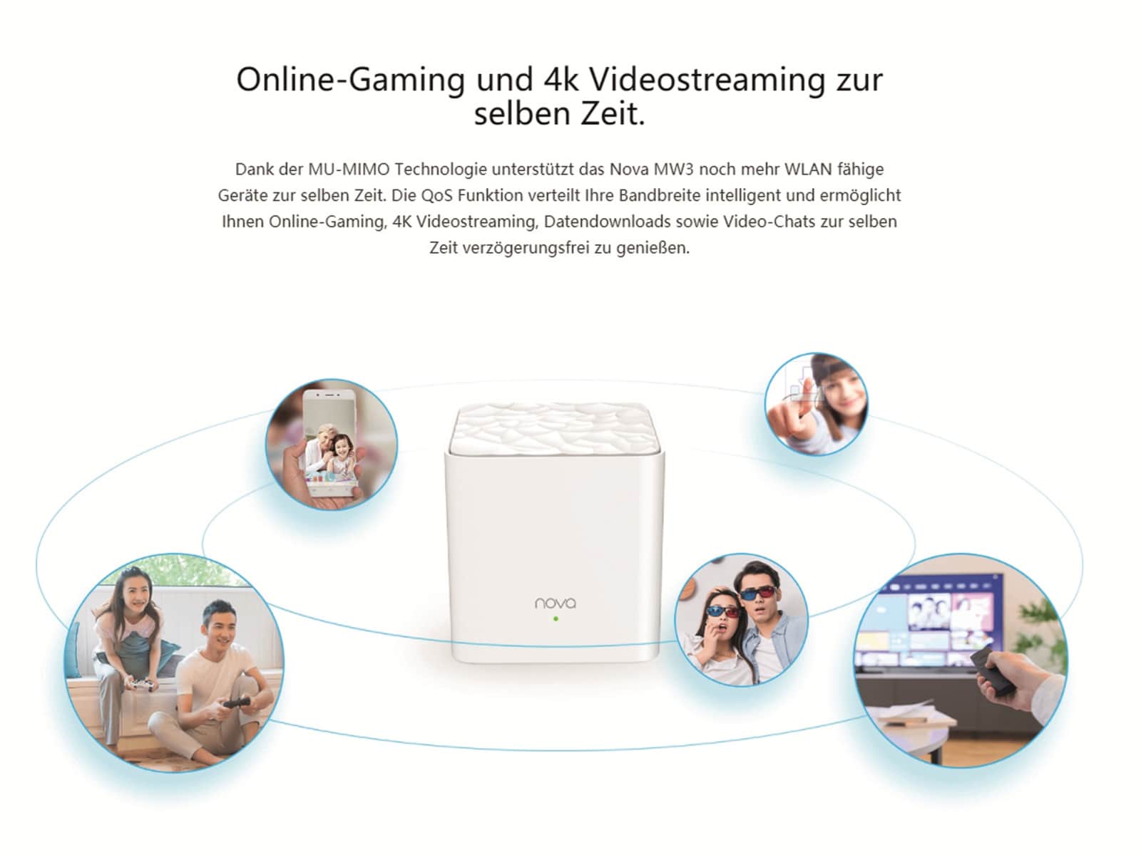 Tenda Mesh-Router Nova MW3-3, 3 Geräte