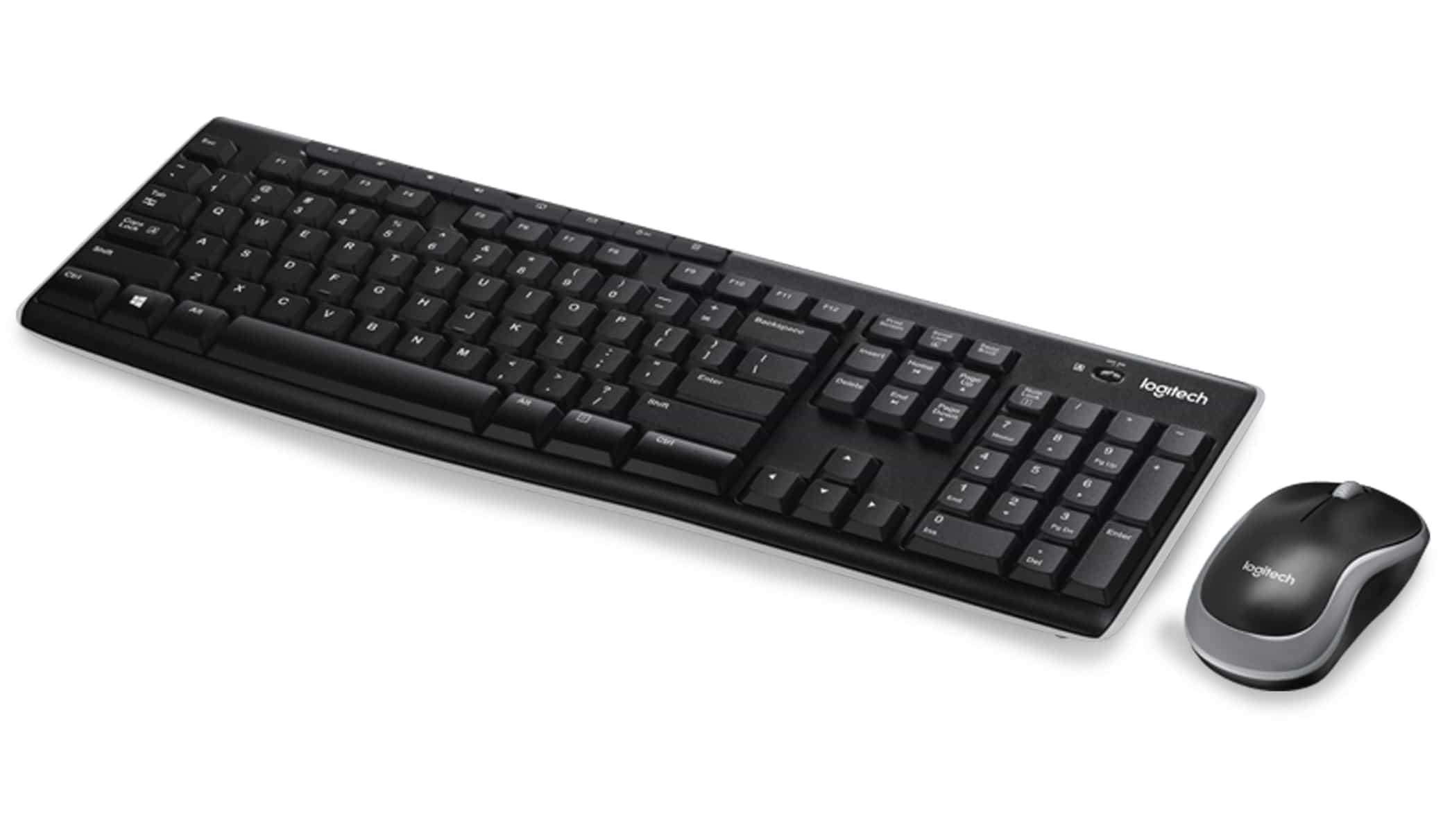 LOGITECH Funk-Tastatur- und Maus-Set MK270 schwarz