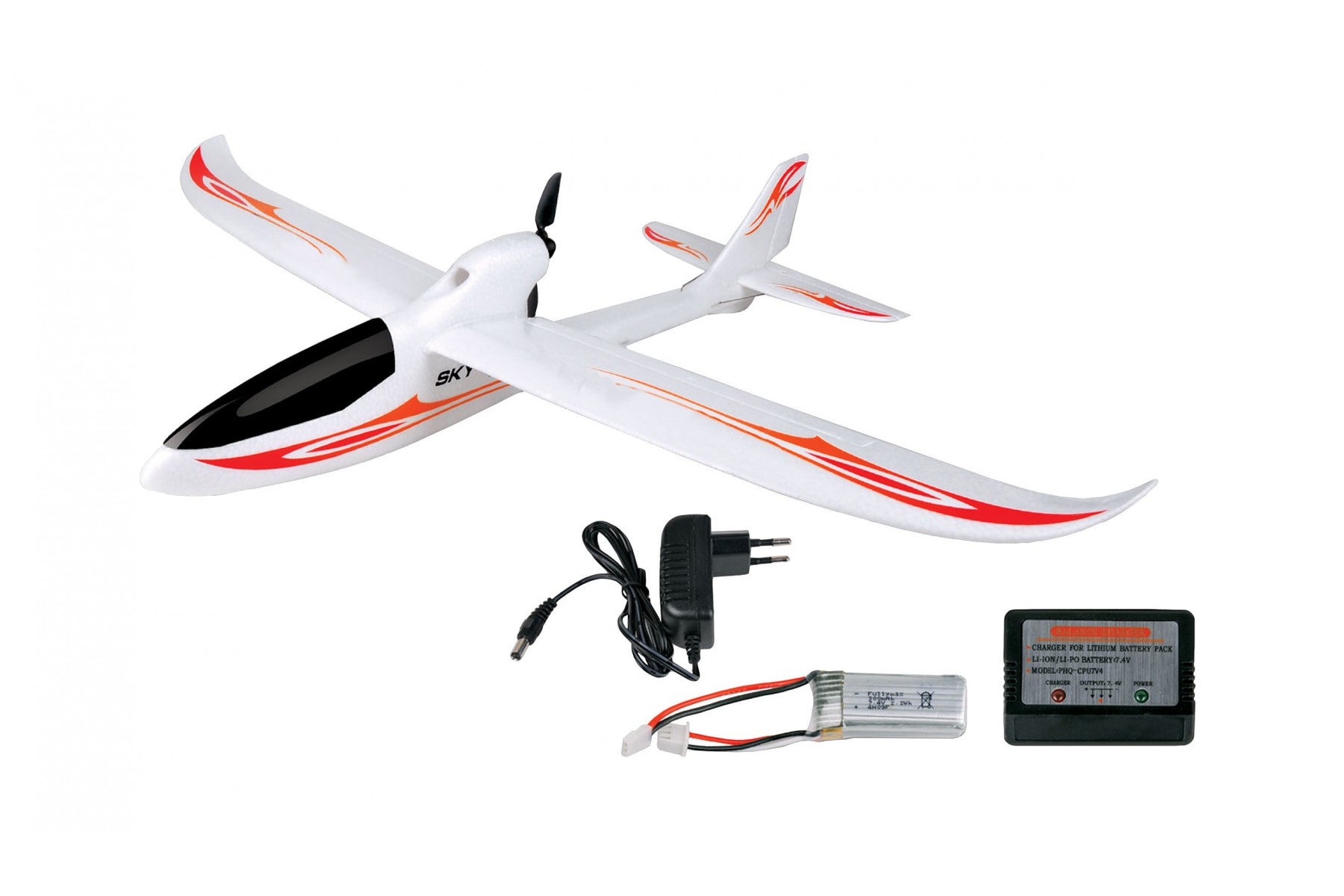 AMEWI RC Flugzeug Skyrunner V3, 2,4 GHz, RTF, Li-Po Akku 300 mAh