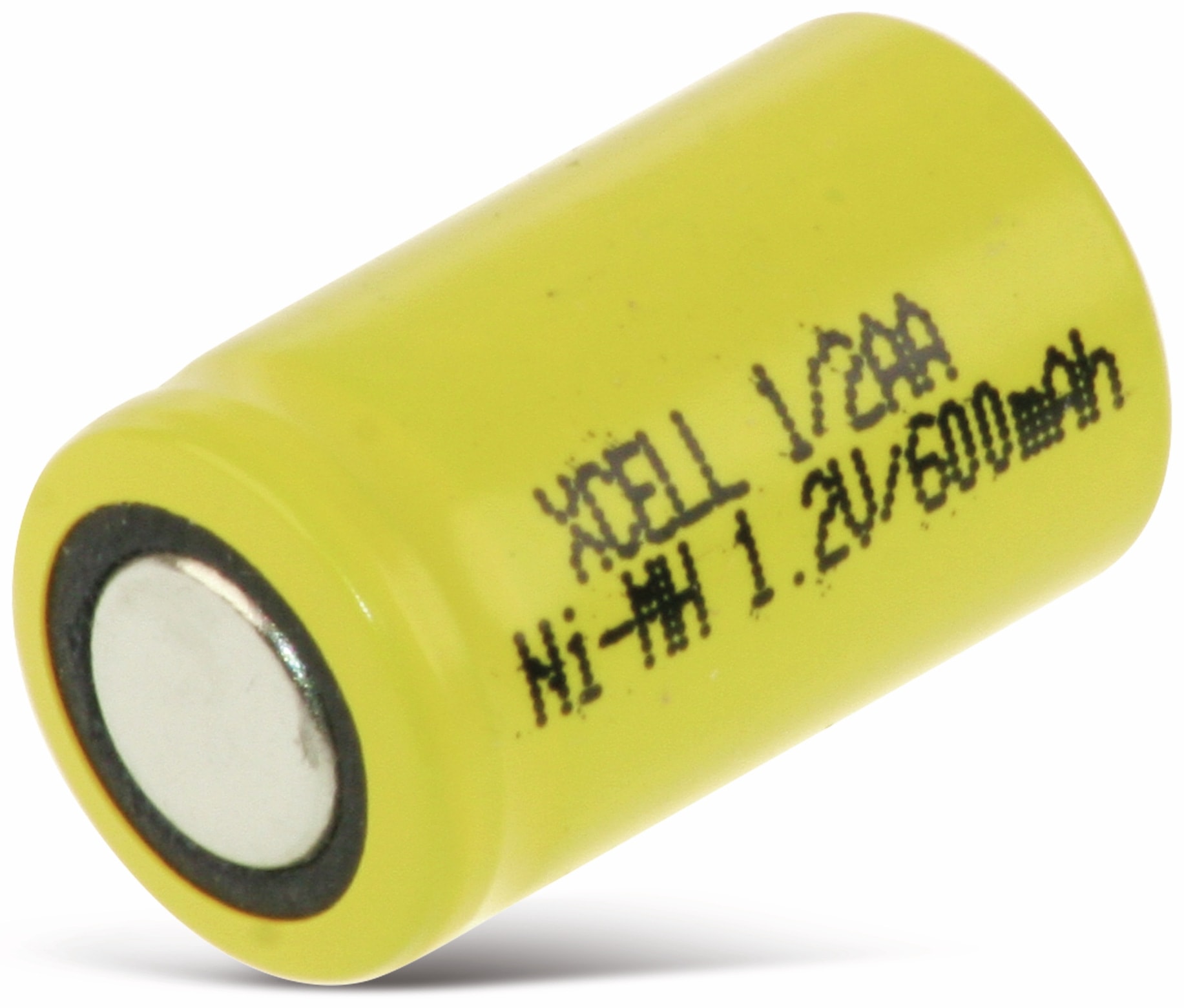 XCELL NiMH-Akku, Industriezelle, 1/2 AA, 25,5x14,5mm, 1,2V/600mAh