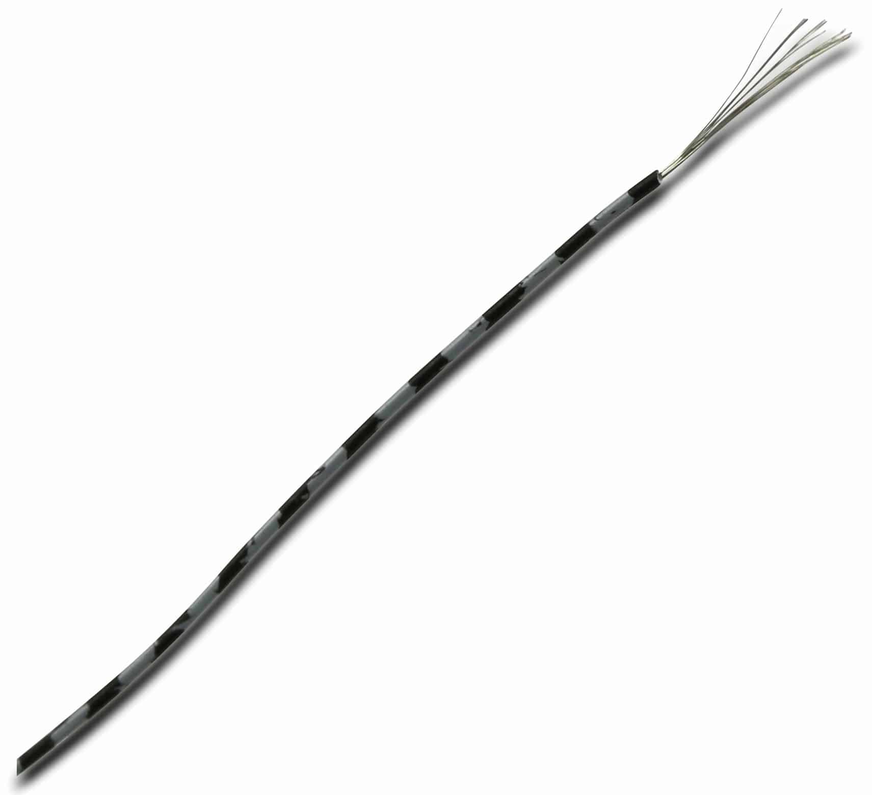 RAUTRONIC Litze, 1x0,14, 25m Spule, grau/schwarz, LIYV