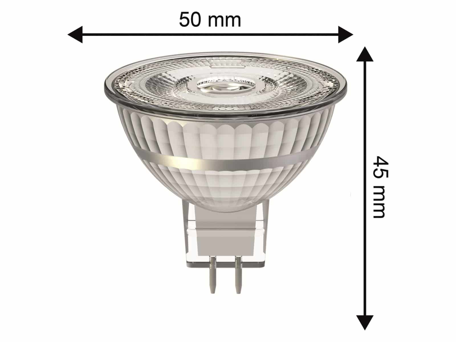 BLULAXA LED-Lampe 49124 MR16, GU5.3, EEK: F, 5,8 W, 460 lm, 2700 K, dimmbar, Halogenoptik