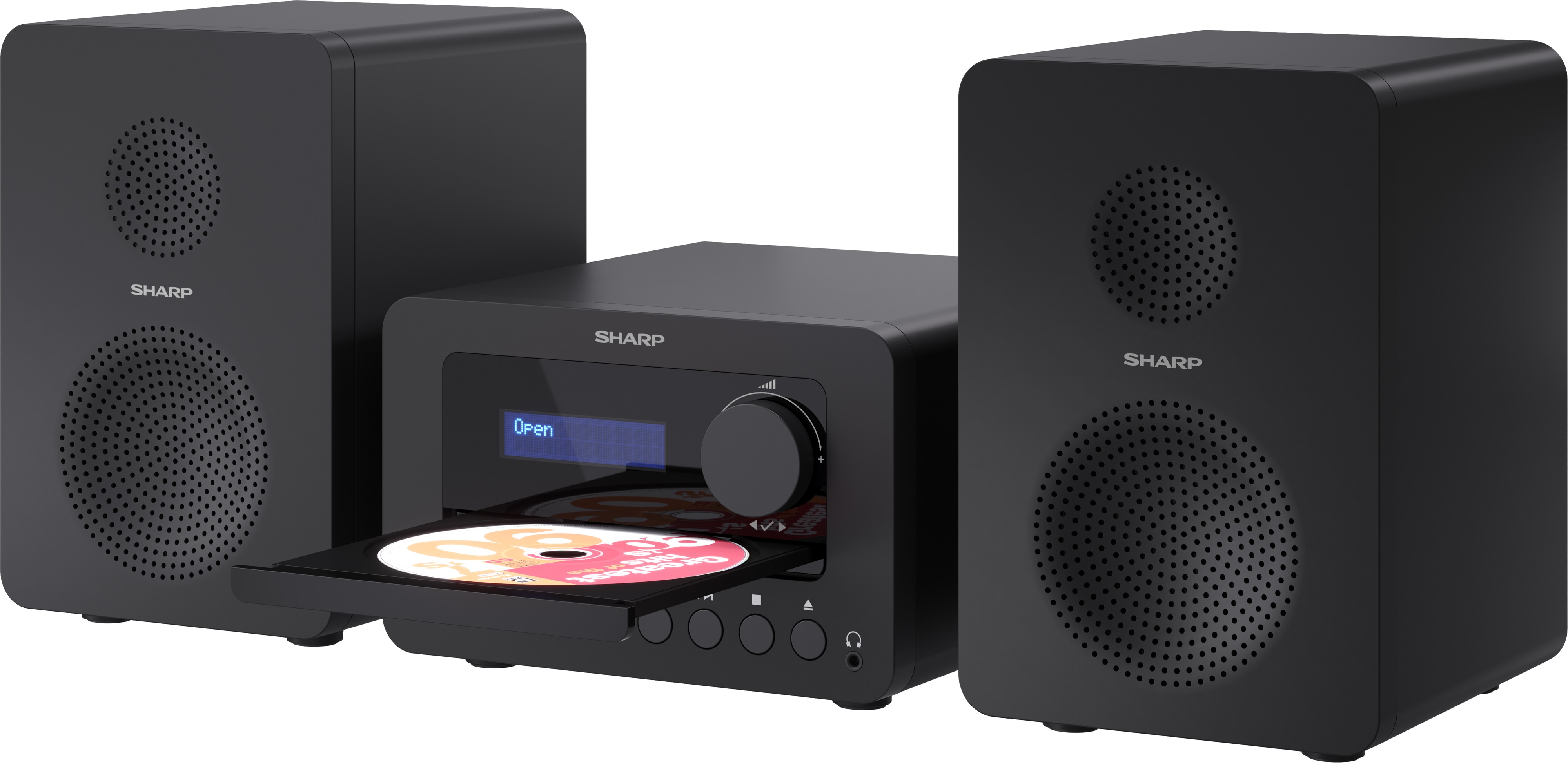 SHARP HiFi-Anlage XL-B520D, schwarz, DAB+, Bluetooth, MP3, CD-Laufwerk