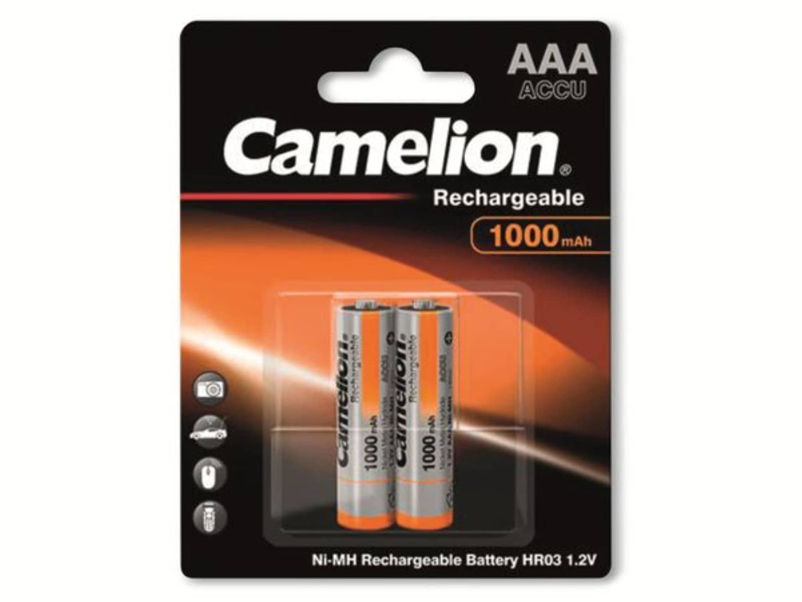 CAMELION NiMH-Micro-Akku 1000 mAh, 2 Stück