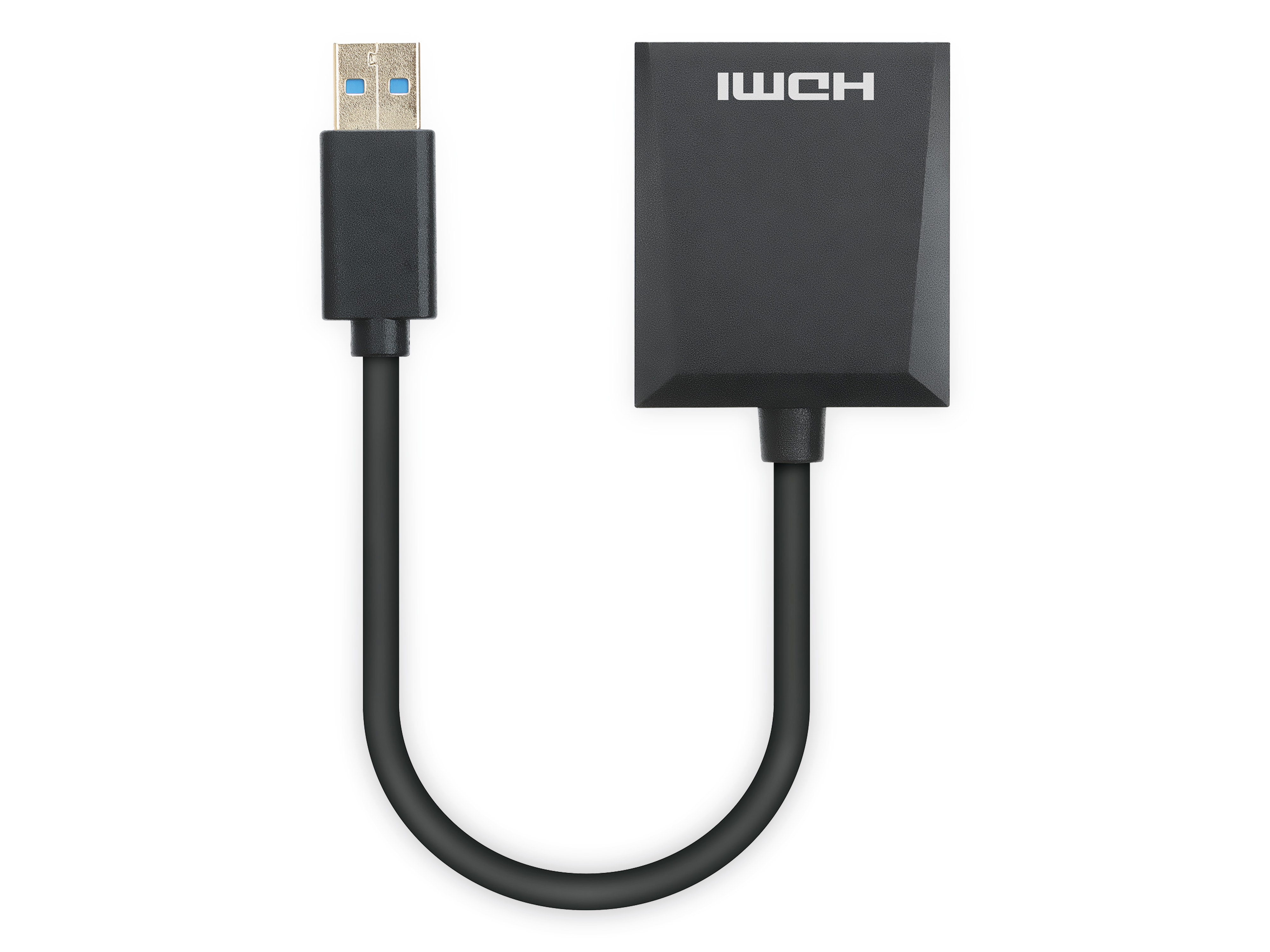 MANHATTAN HDMI-Adapter, USB-A-Stecker auf HDMI-Buchse