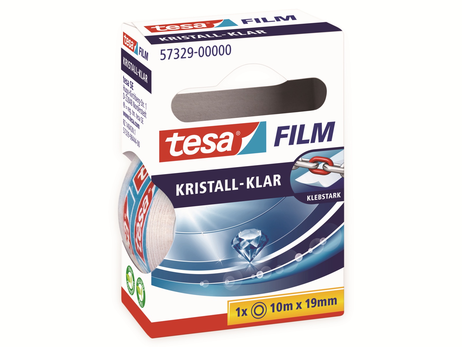 TESA film® kristall-klar, 1 Rolle, 10m:19mm, 57329-00000-03