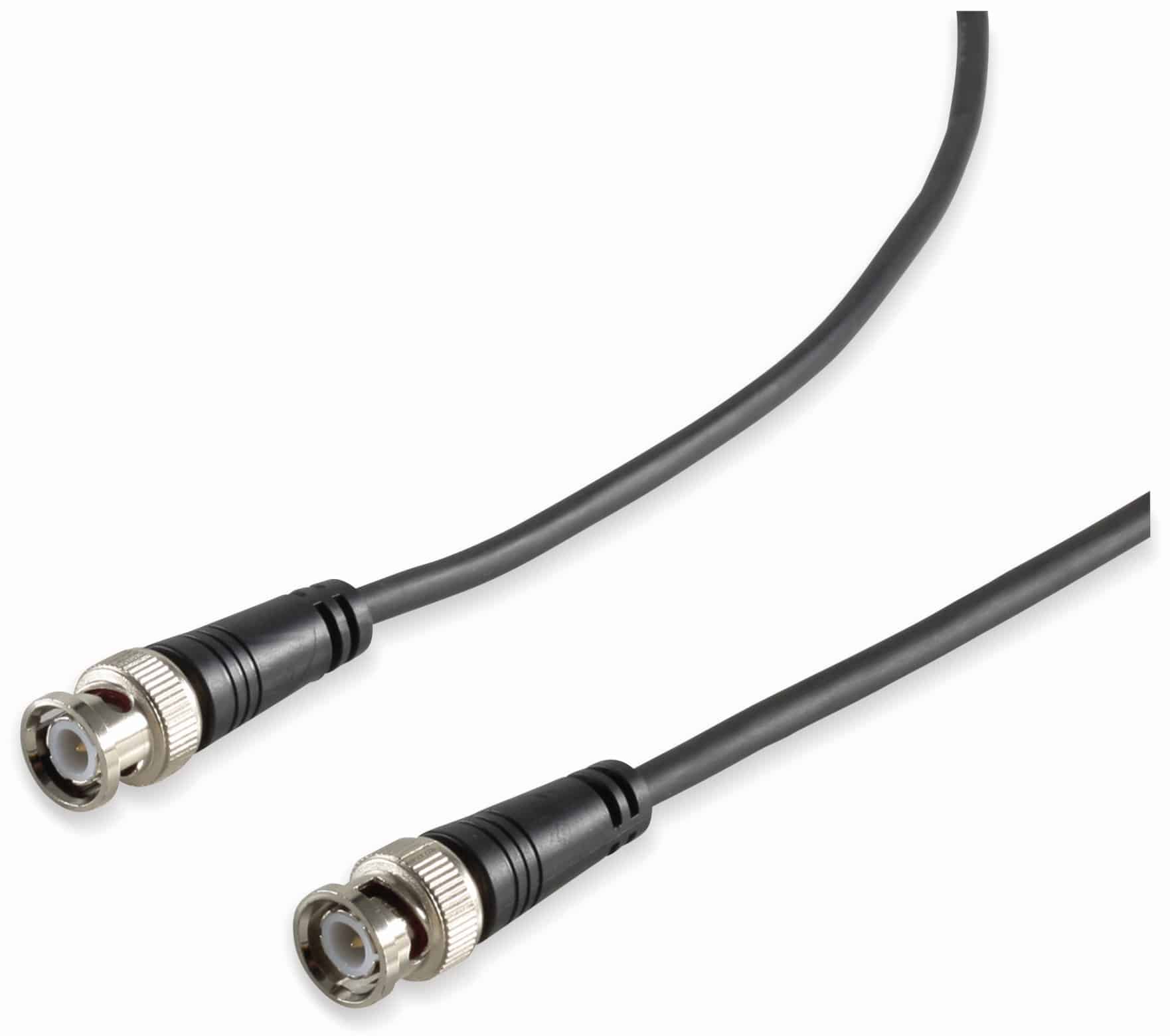 S-IMPULS BNC-Kabel, 7,5m, 50Ω, Stecker/Stecker, schwarz
