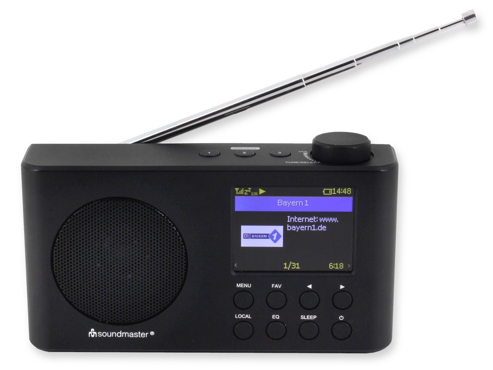 SOUNDMASTER Internetradio IR6500SW, DAB+, Bluetooth, schwarz