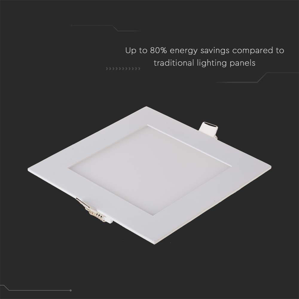 V-TAC LED-Einbauleuchte VT-1807, EEK: F, 18 W, 6400 K, eckig