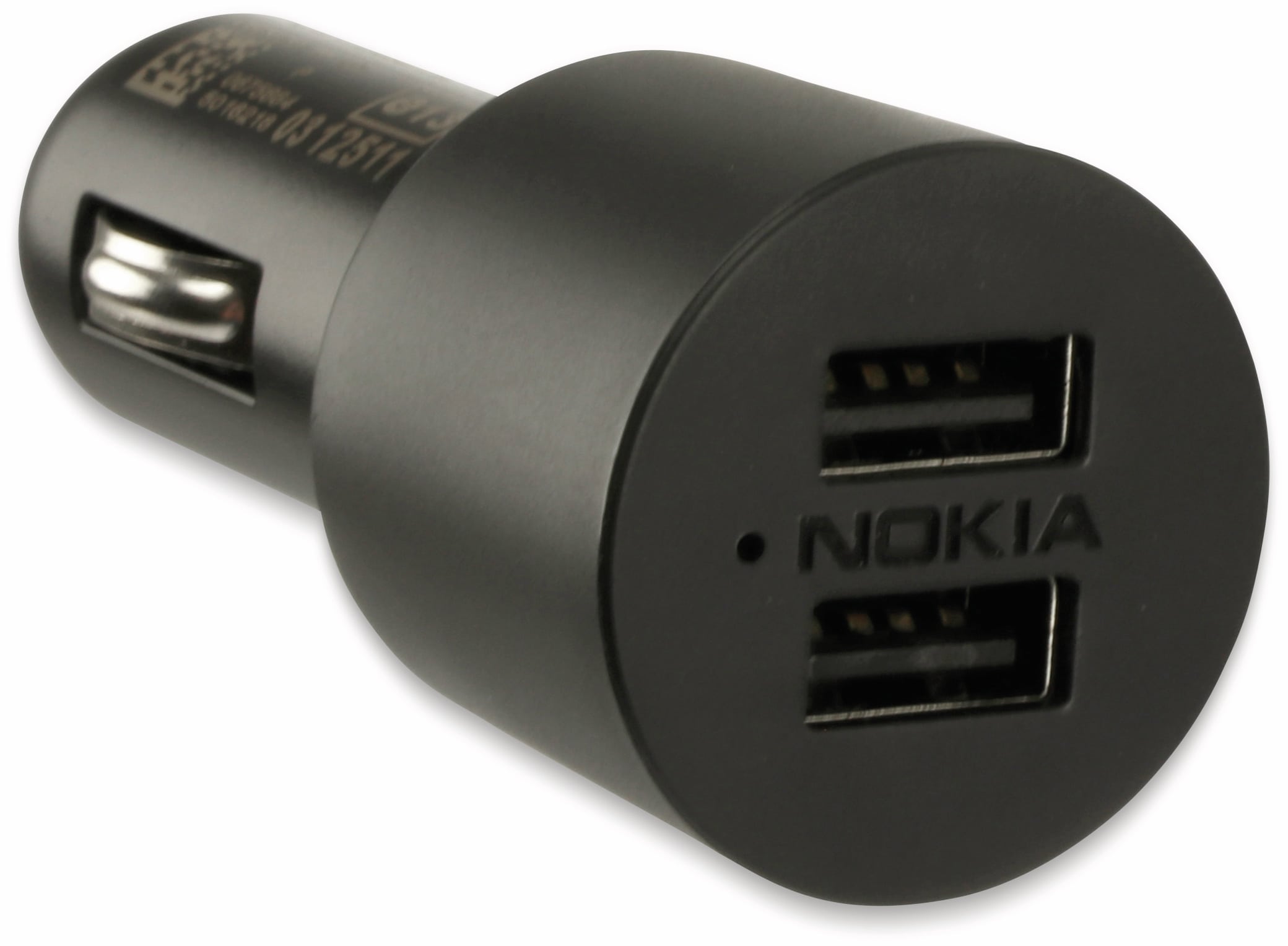 Nokia USB-Lader, DC-20, KFZ, 2-fach, 2x1A