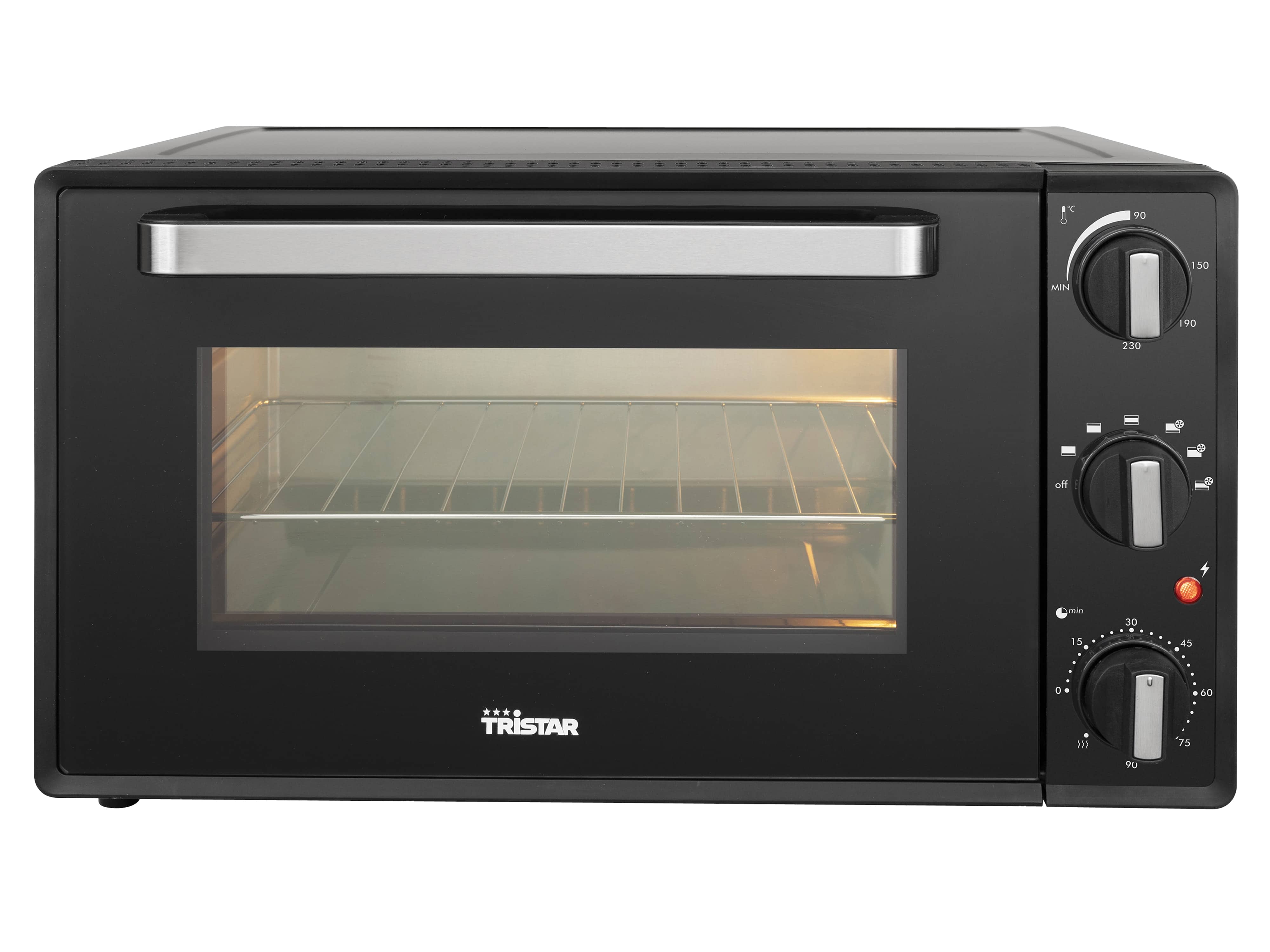 TRISTAR Mini-Backofen OV-3630, 38, L, 2000 W, Heißluft, schwarz 