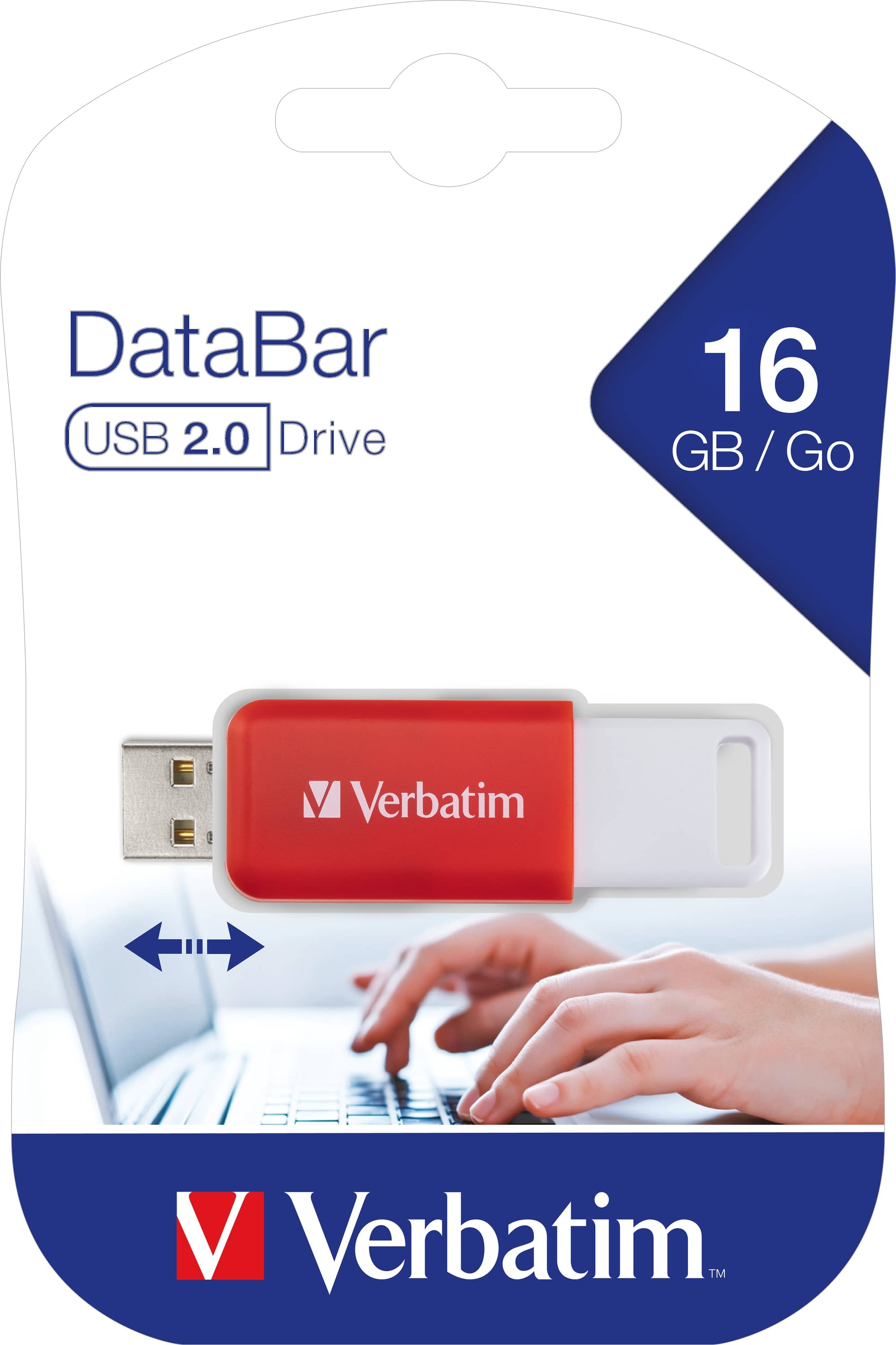 VERBATIM USB-2.0-Stick Databar 3er Pack (16GB, 32GB & 64GB)