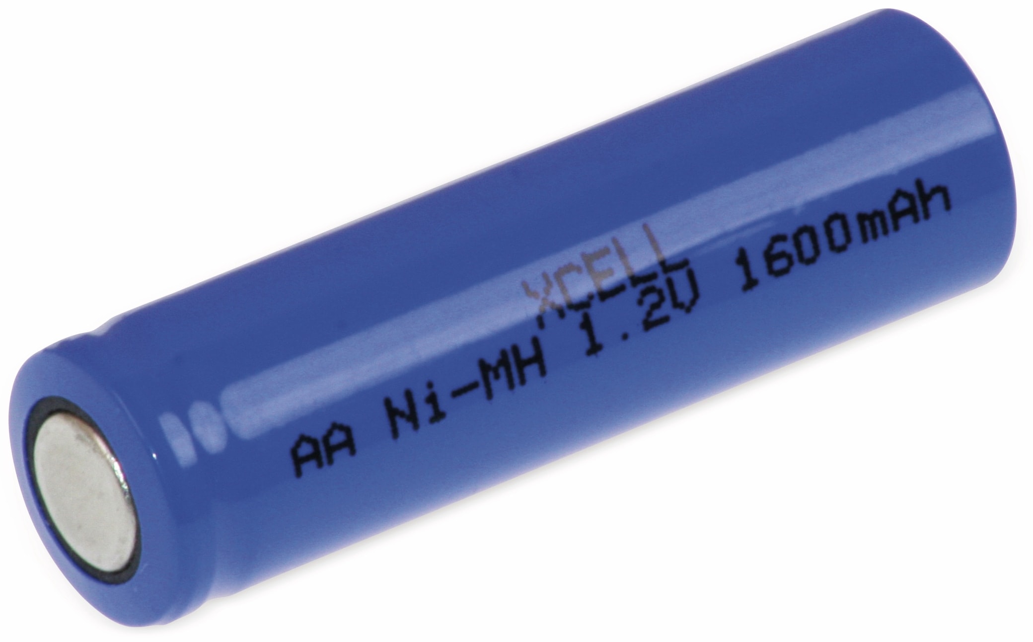 XCELL NiMH-Akku, Industriezelle, AA, Flat-Top, 48,4x14,5mm, 1,2V/1600mAh