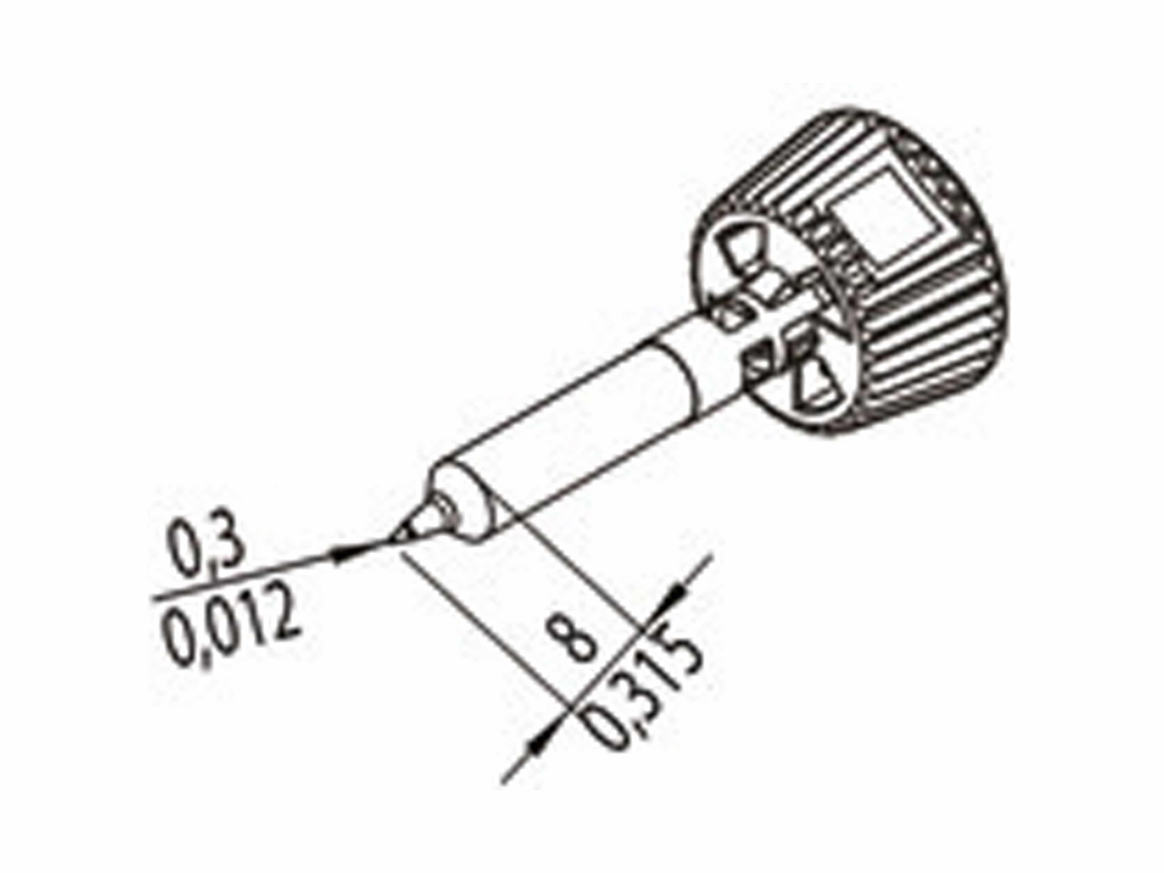 ERSA Lötspitze, 0142PDLF03/SB, bleistiftspitz, 0,3 mm