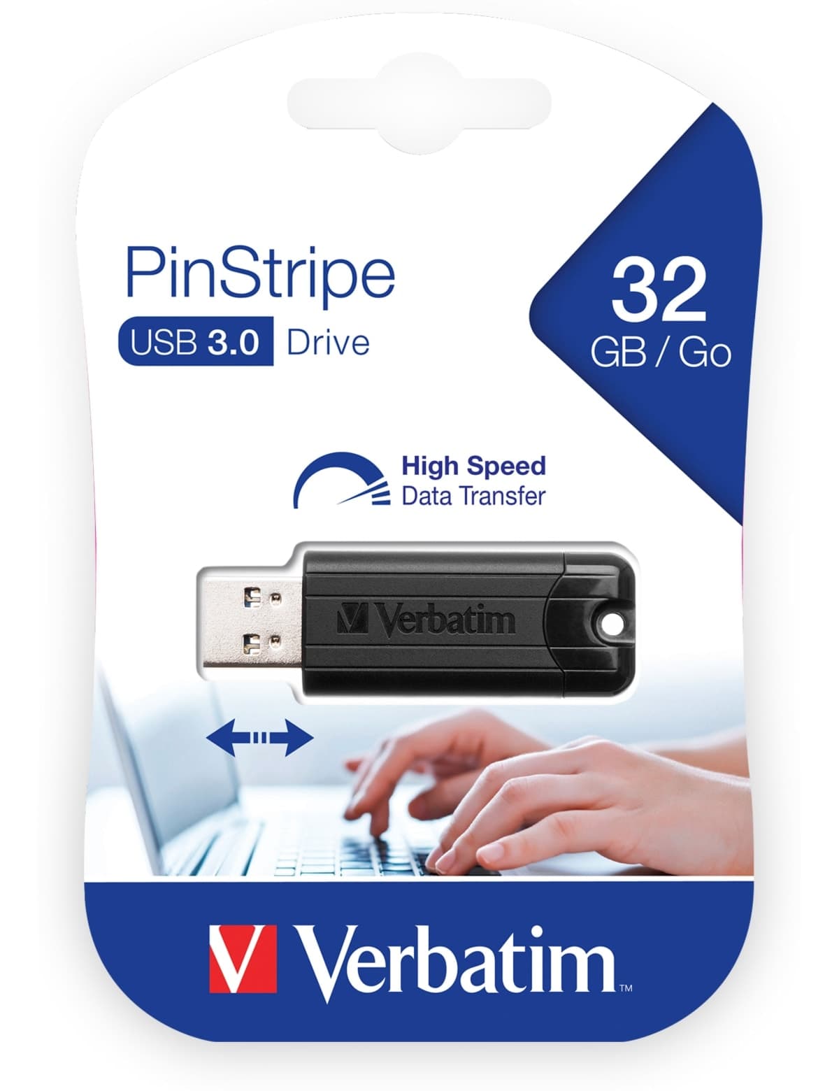 VERBATIM USB3.0 Stick PinStripe, 32 GB