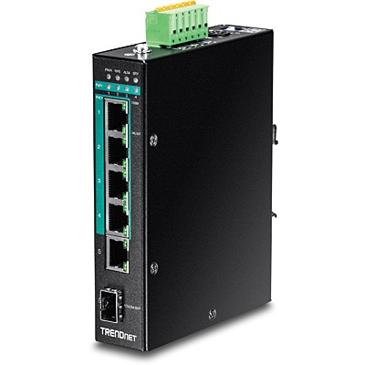 TRENDNET Industrie Switch 6 Port Gbit PoE+ Metall