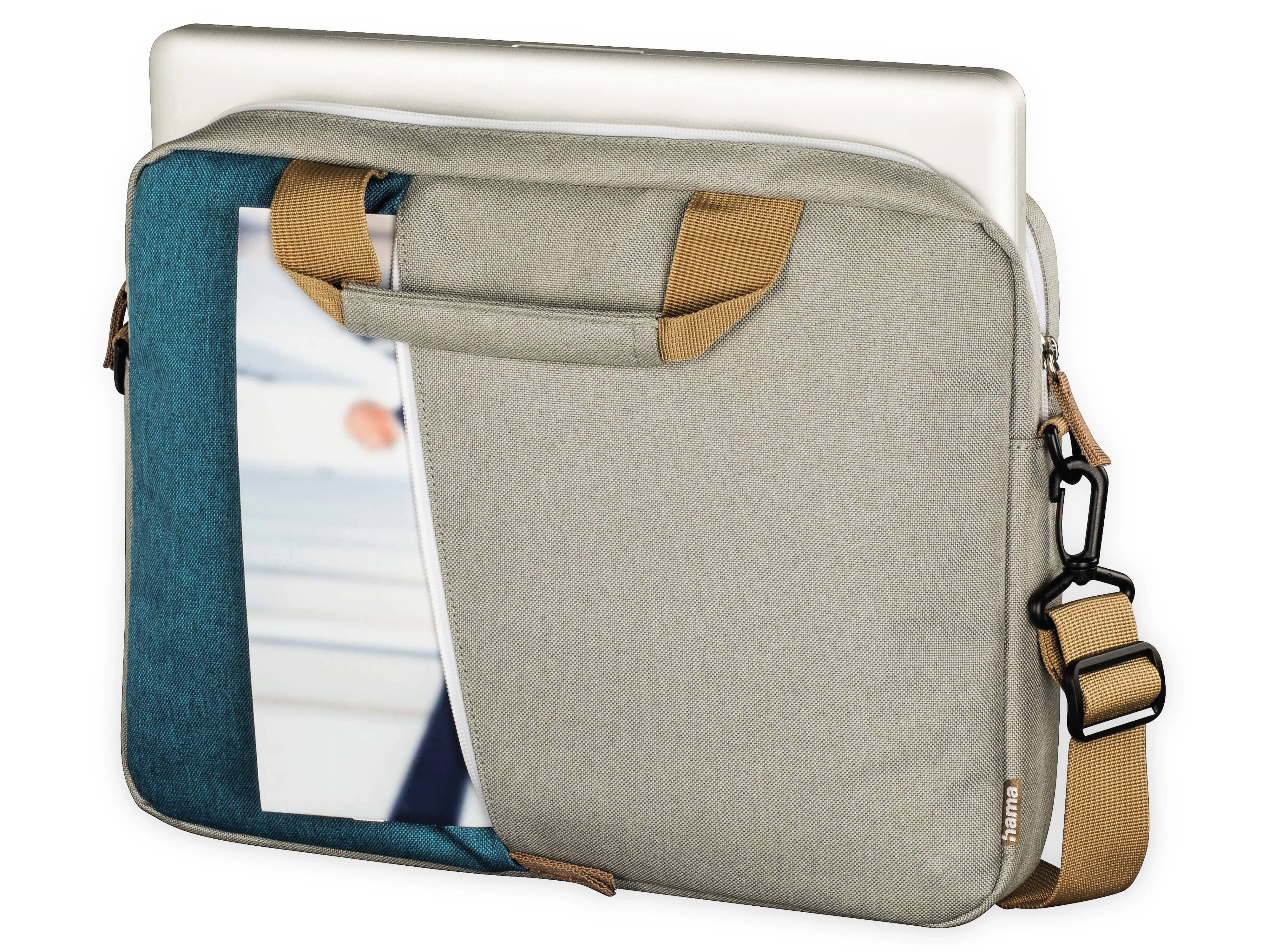 Notebook-Tasche HAMA Florenz, 14,1", petrol-grau