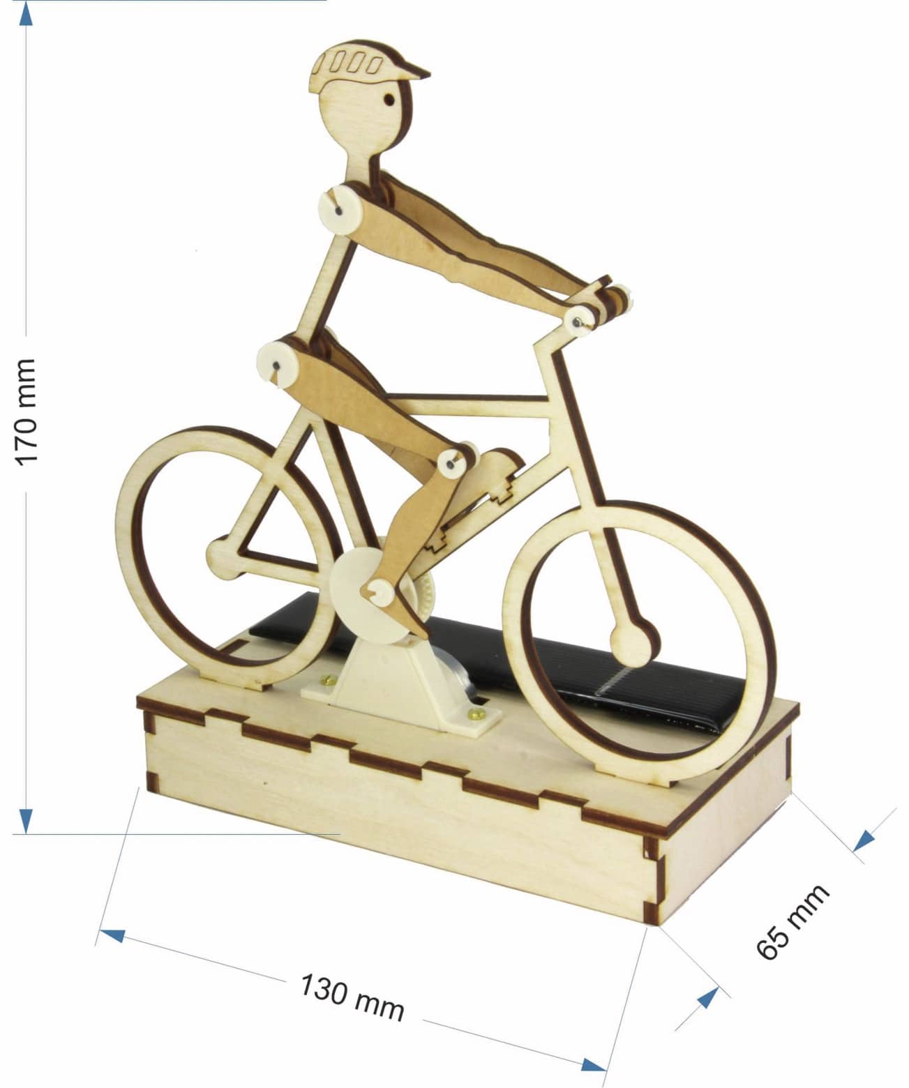 SOL-EXPERT Bausatz, Solar Radler / E-Biker, Holzbausatz zum Selberbauen 