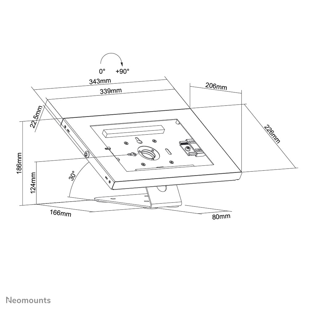 NEOMOUNTS by Newstar Tischhalterung Tablet 9,7"-11", weiß