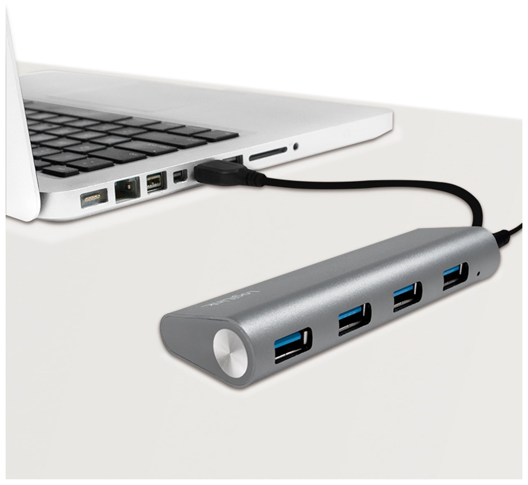 LOGILINK USB3.0-Hub UA0307, 4x USB-A, Aluminium