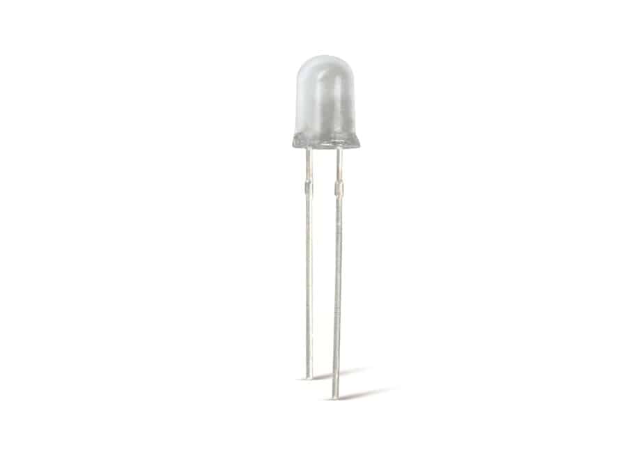 LED, weiß, Ø 5 mm, 12000 mcd, 10 Stück