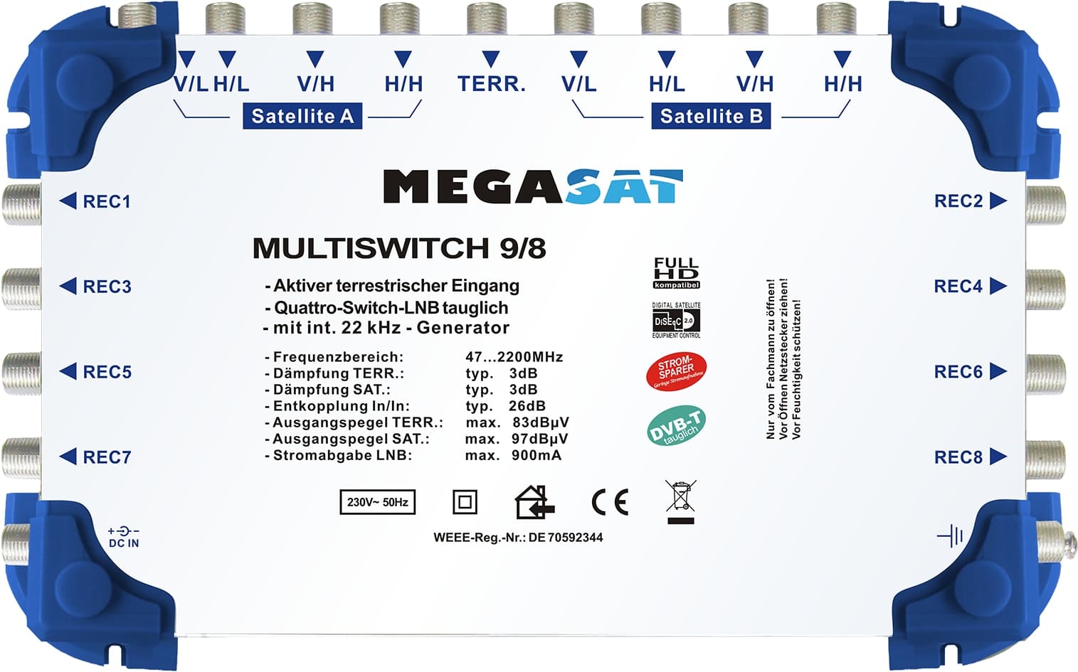 MEGASAT Multischalter 9/8 0600151