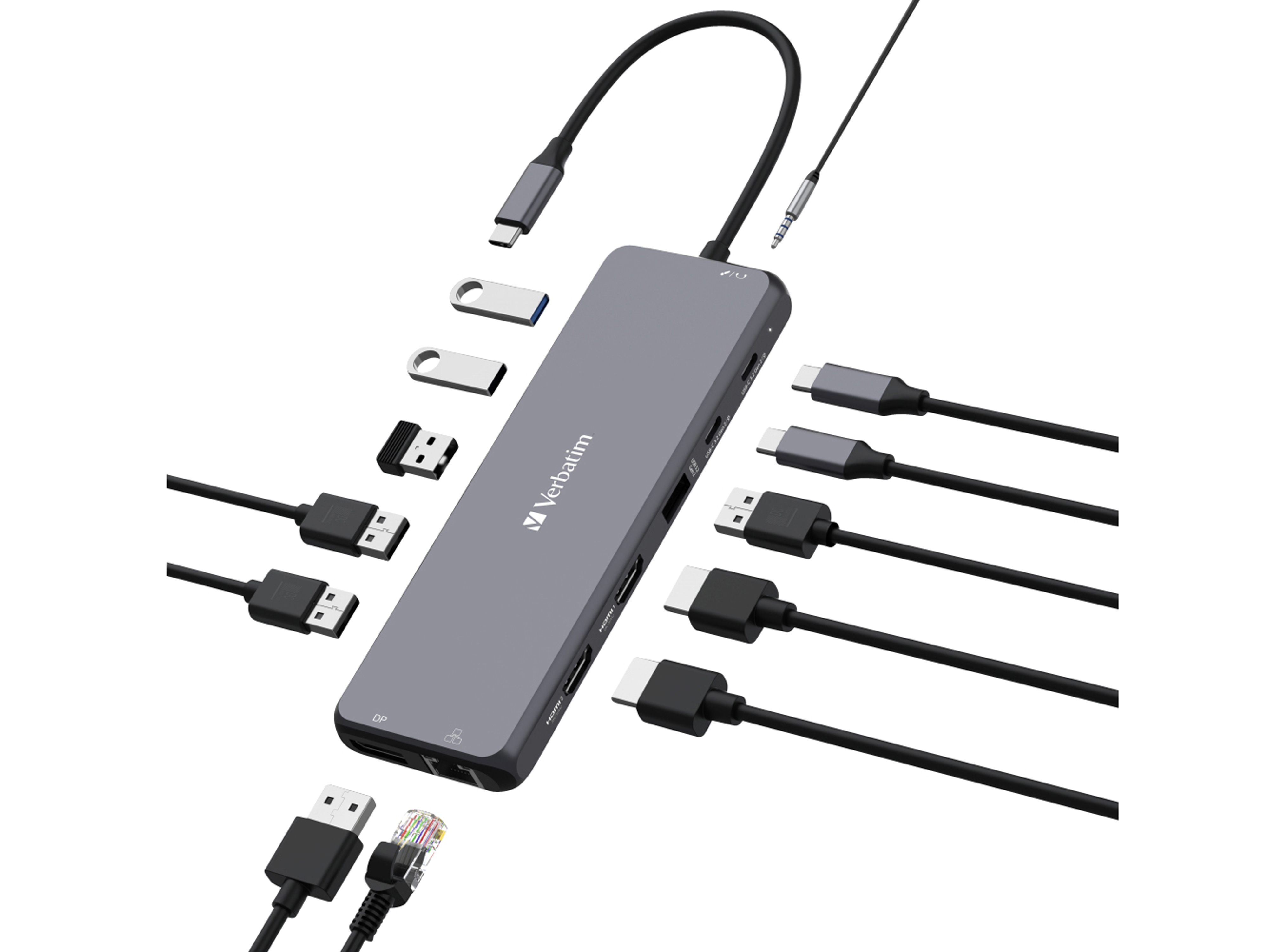 VERBATIM USB-C Pro Multiport Hub CMH-13