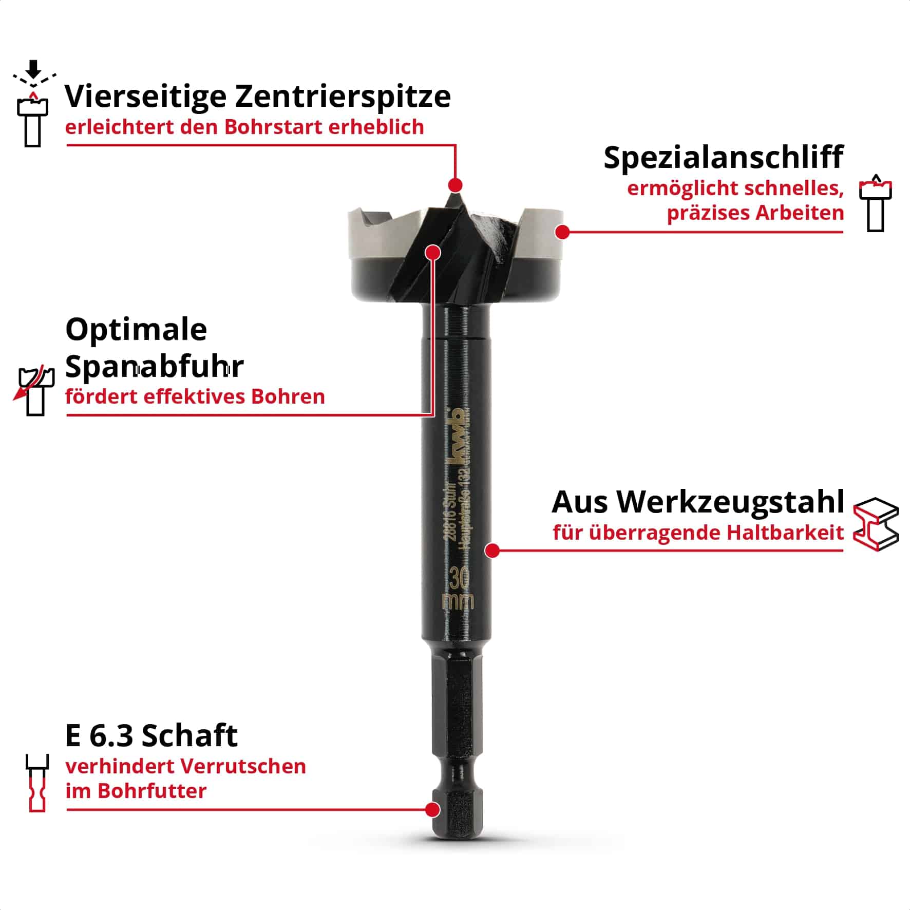 KWB Forstnerbohrer, 706430, 30 mm