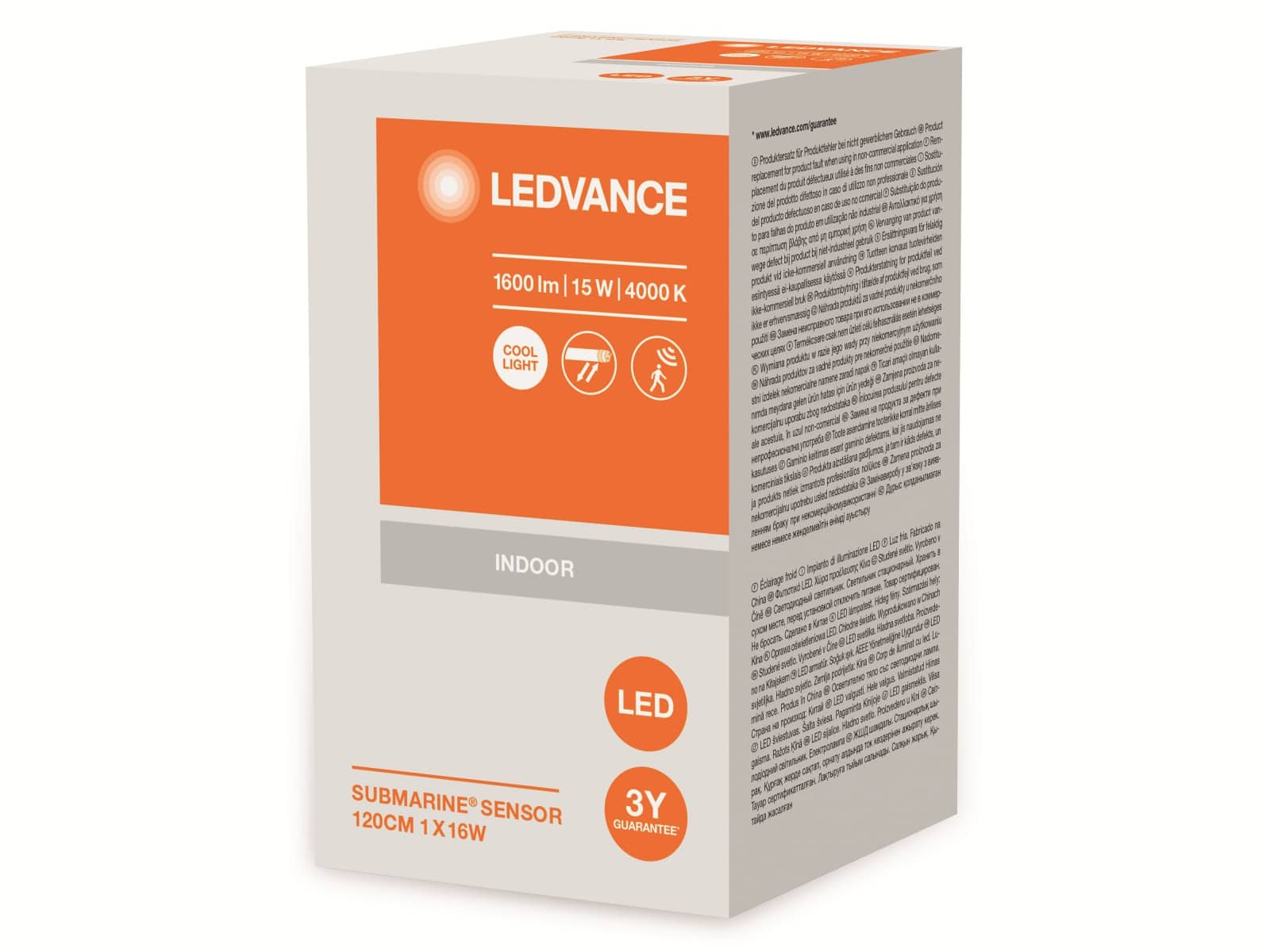 LEDVANCE LED-Feuchtraumleuchte Submarine mit Sensor, 1200mm, 16W