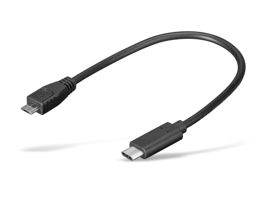 GOOBAY USB 2.0 Adapterkabel Micro-B/C, 0,2 m