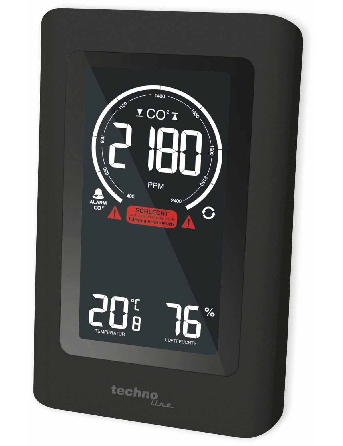 TECHNOLINE Luftgütemonitor WL 1030 mit CO2-Anzeige