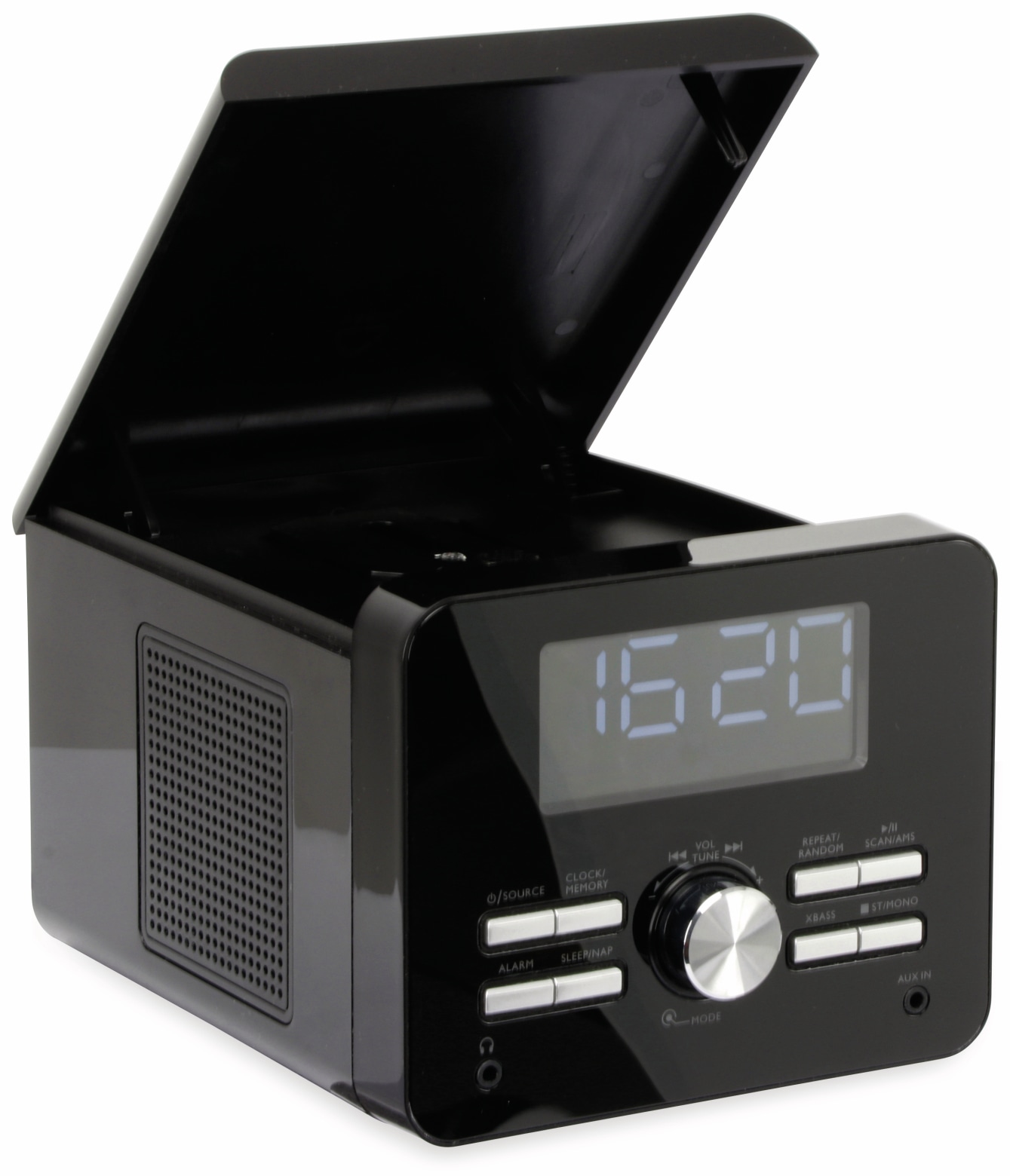 Uhrenradio CDR 264 mit CD-Player, schwarz, B-Ware