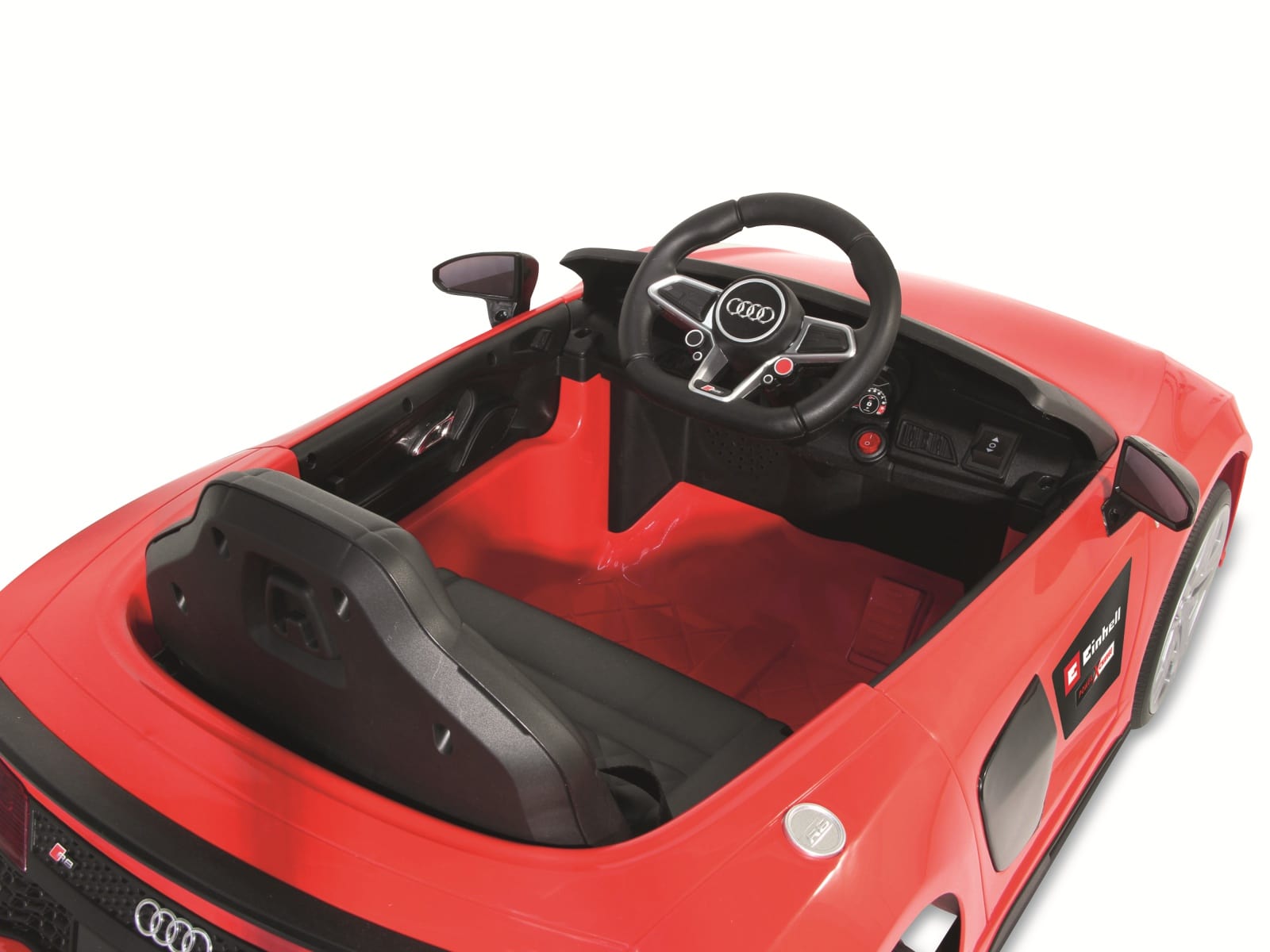 Jamara Kinder-Elektrofahrzeug Ride-on Audi R8 Spyder rot, 18 V Einhell Akku