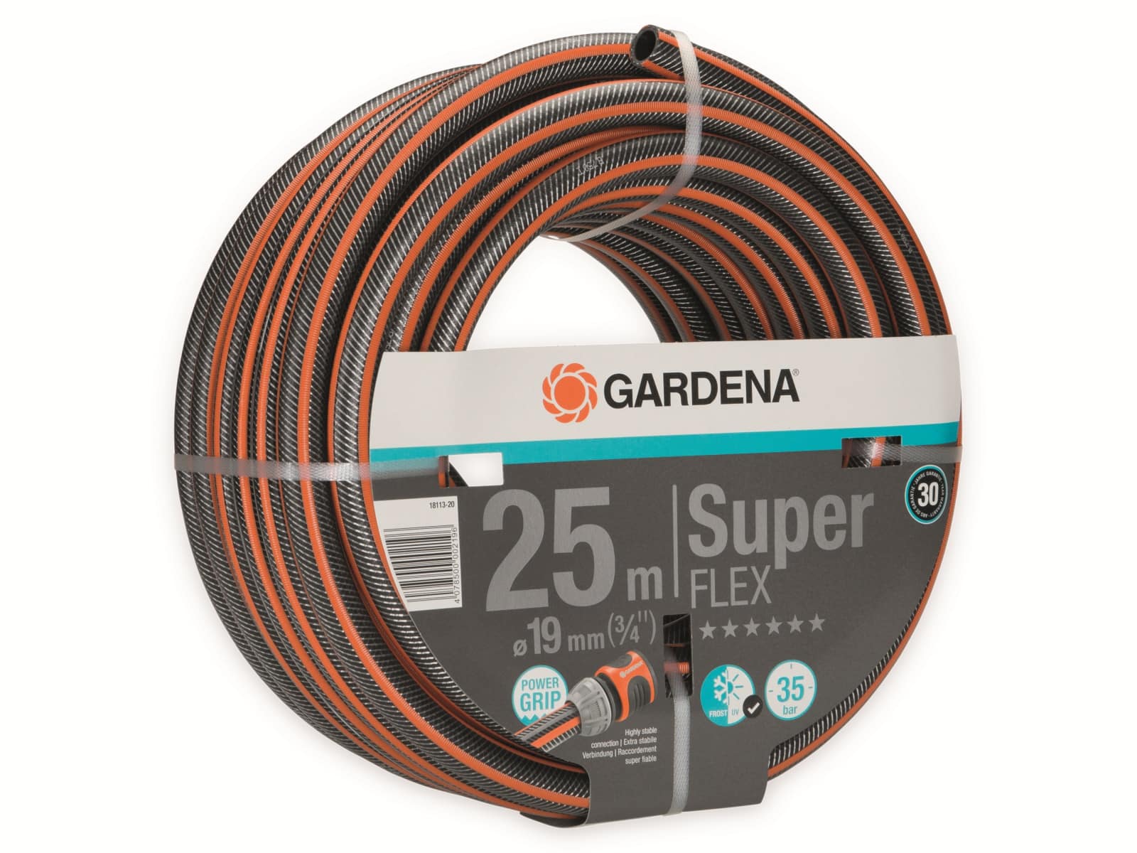 GARDENA Gartenschlauch 18113-20 SuperFLEX, 25 m, 19 mm (3/4")