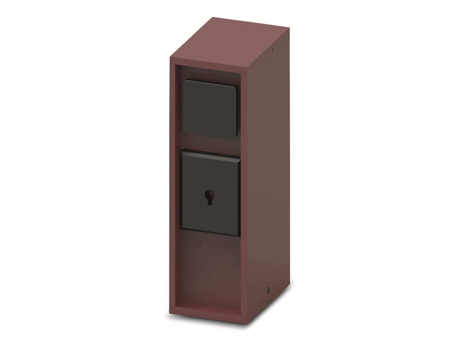 BOLD POWER Steckendosensäule Pado 10621, 3-fach, IP44, Smart, WiFi, Rostfarben