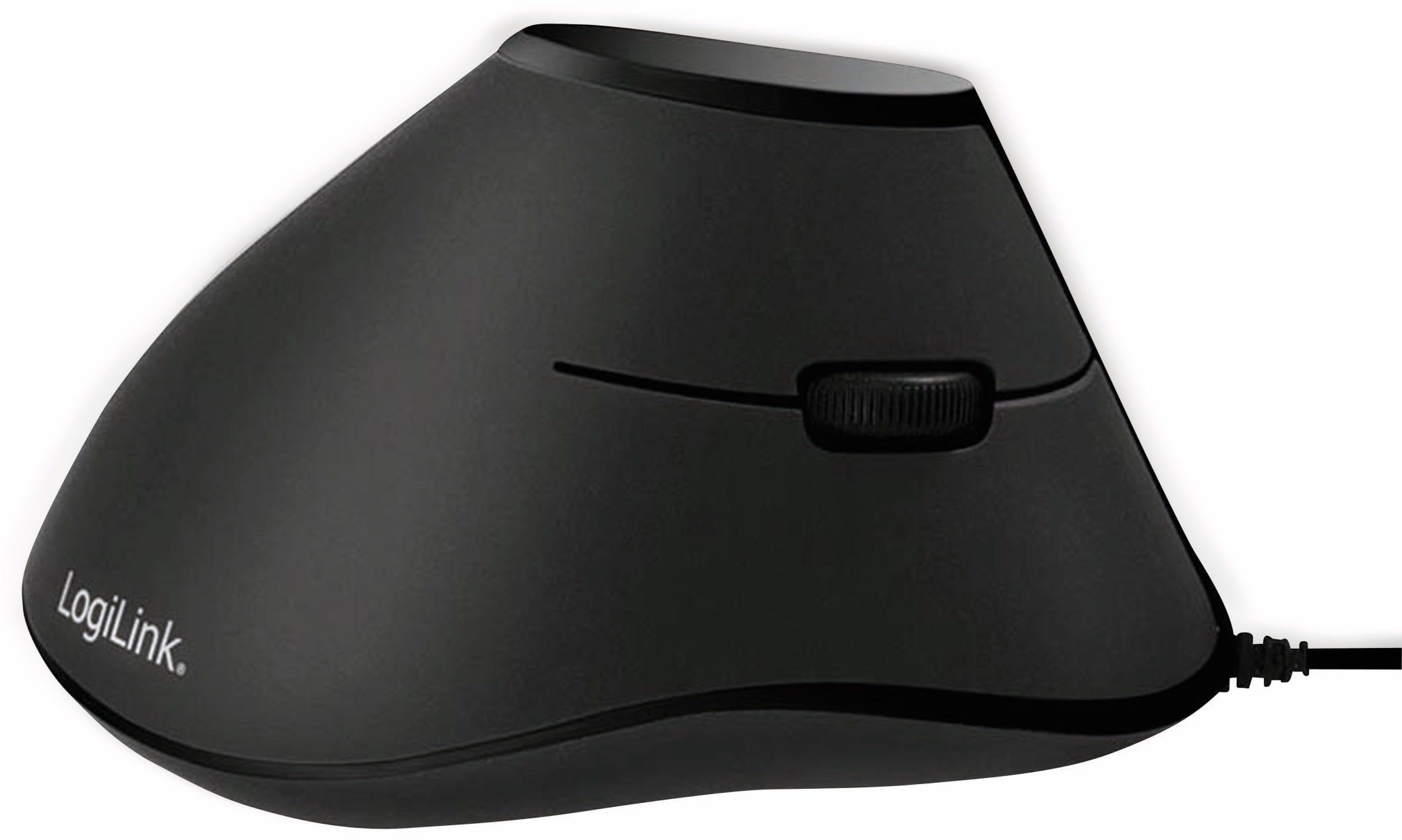 LOGILINK Ergonomic-Maus ID0158, USB, vertical, schwarz