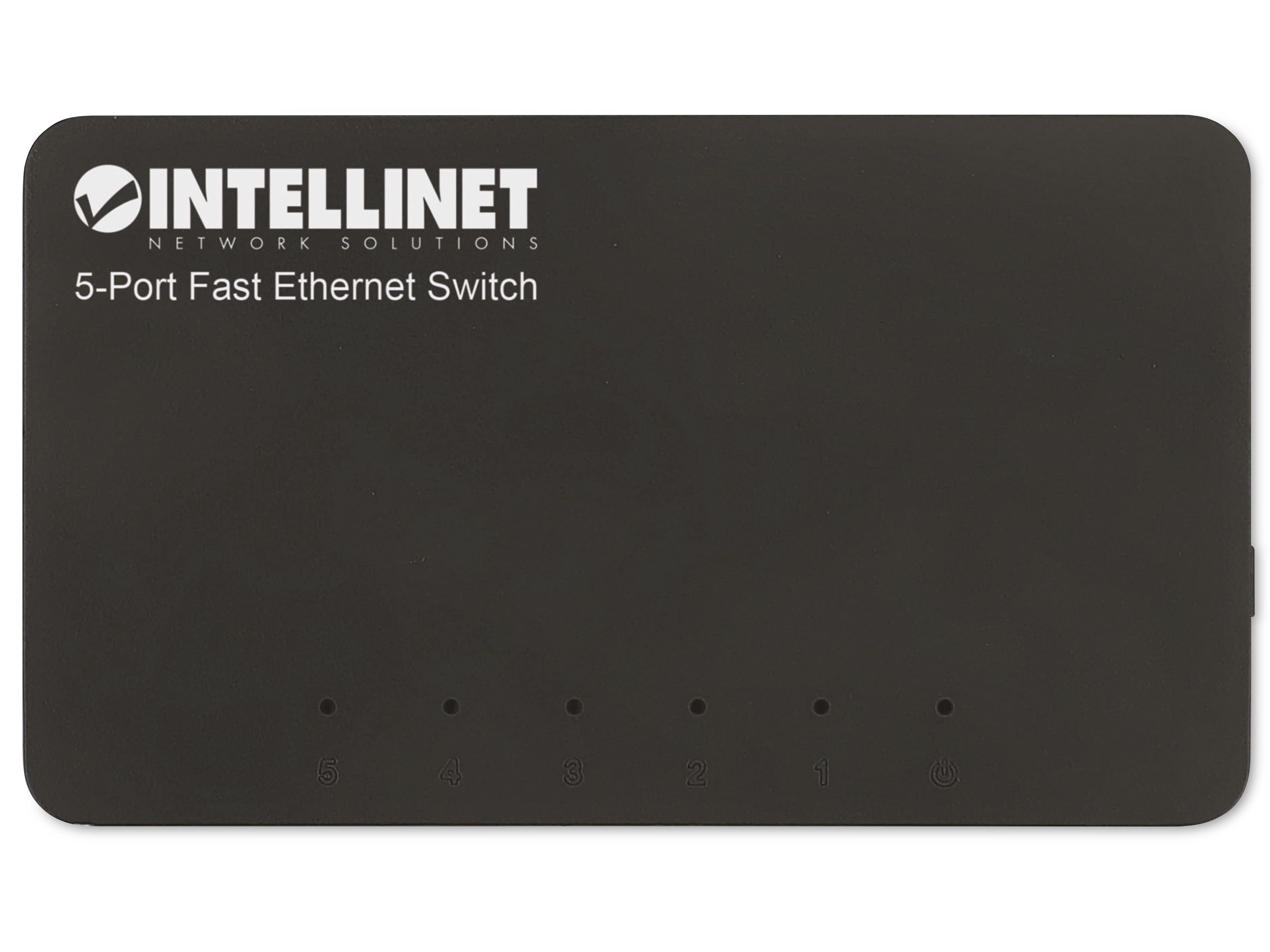 INTELLINET Ethernet Switch 561723 5-Port, schwarz