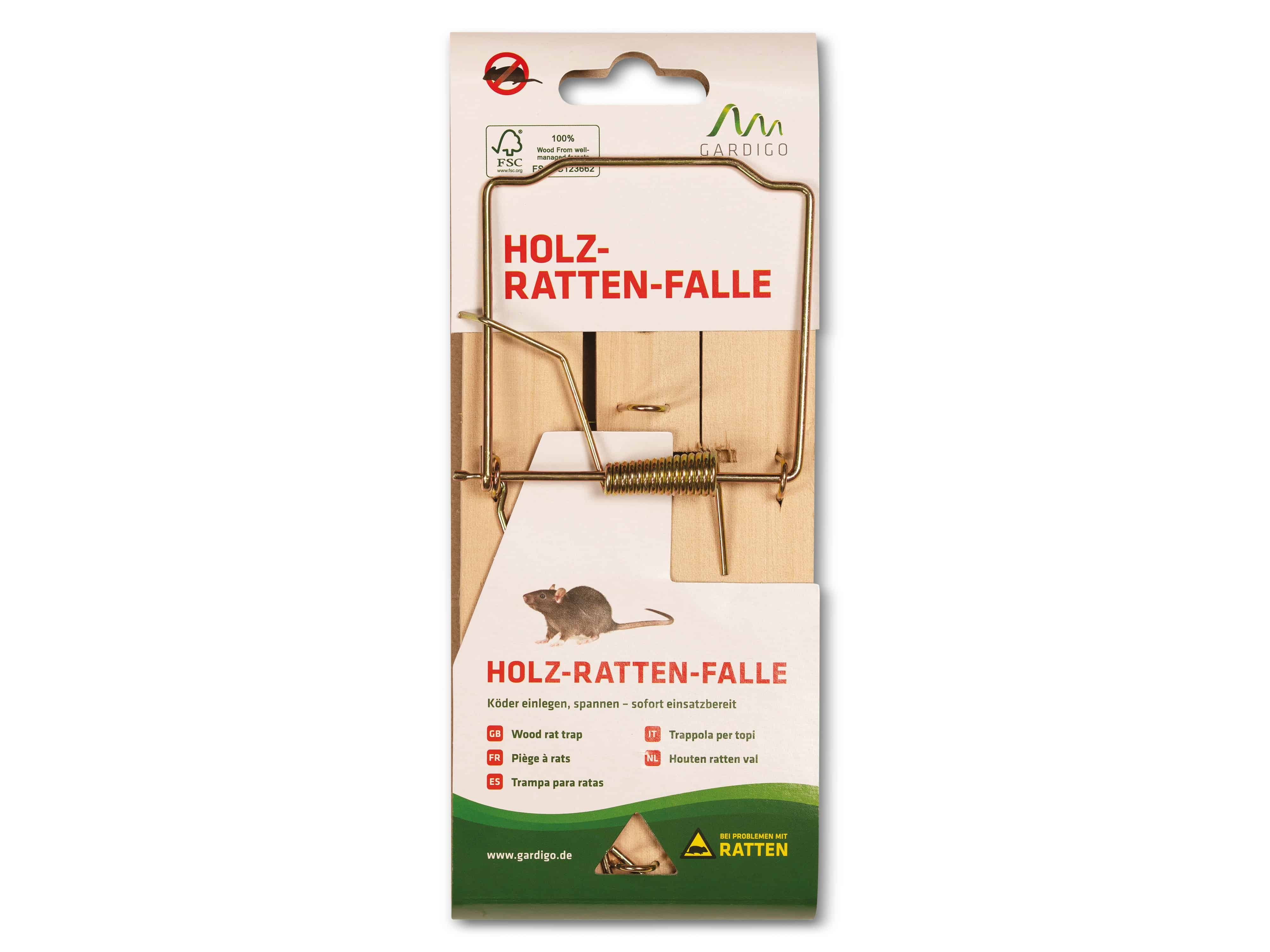 GARDIGO Holz-Rattenfalle