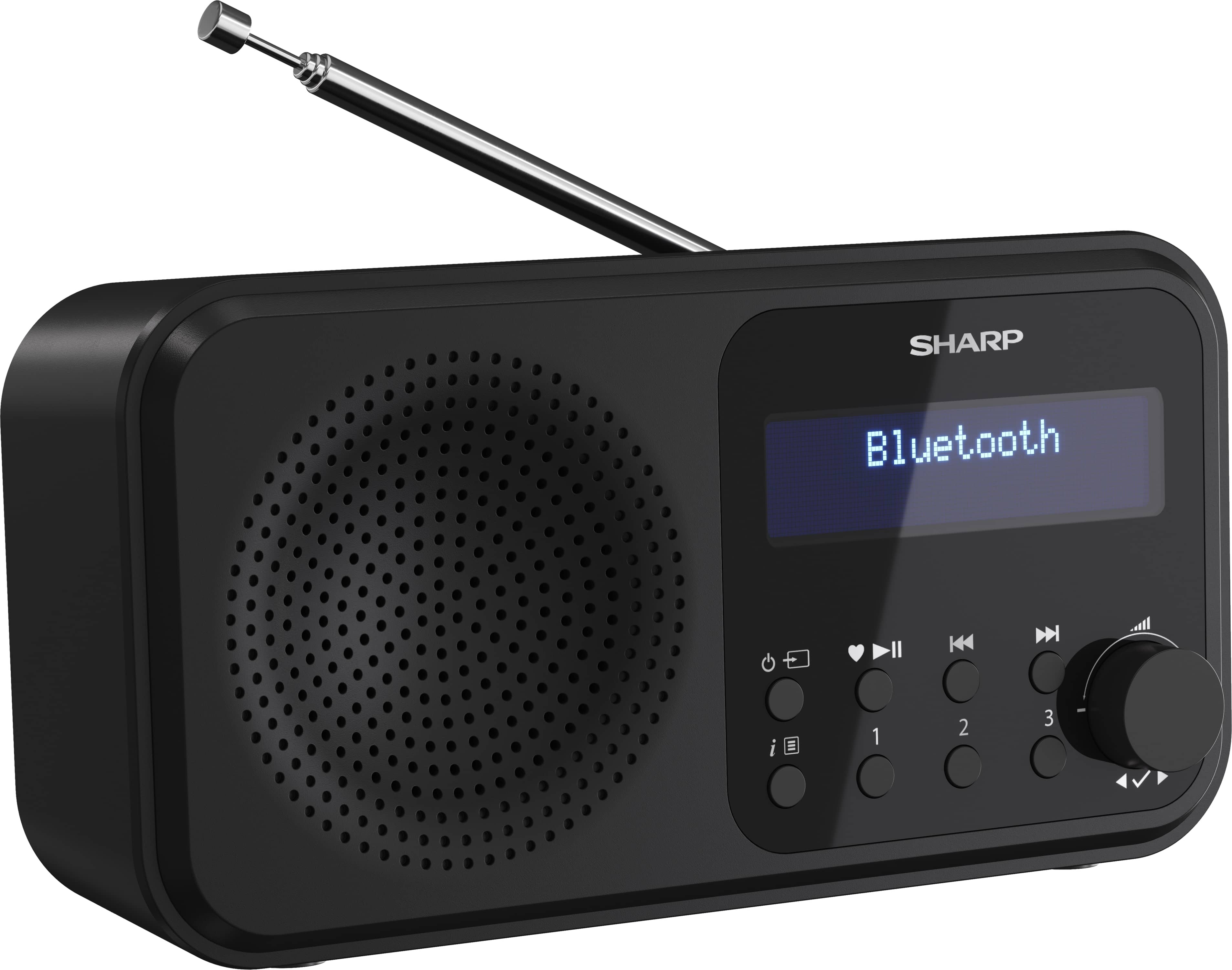 SHARP Digitalradio-tragbar DR-P420, schwarz, DAB+, Bluetooth, USB