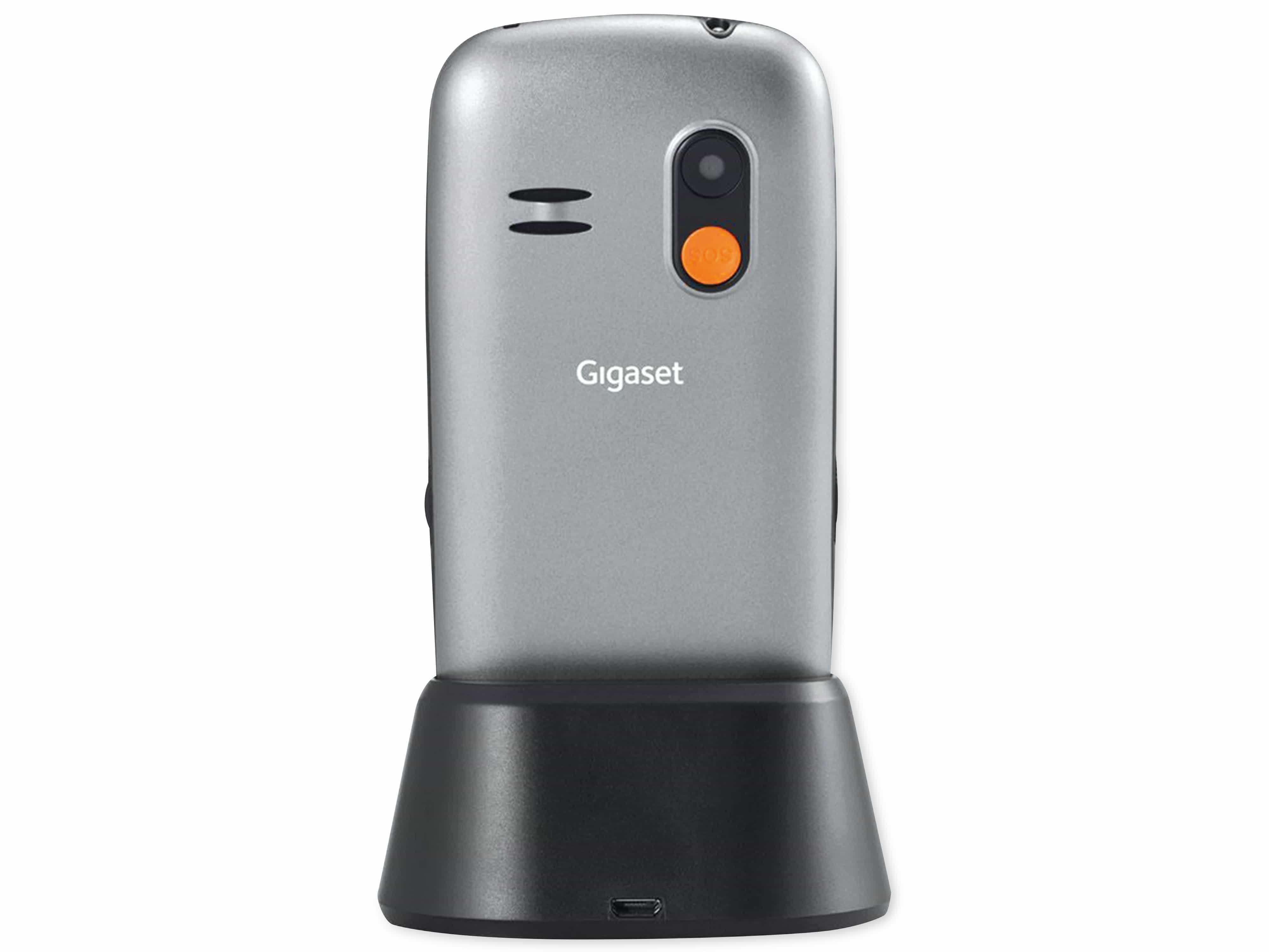 GIGASET Handy GL390, Dual-SIM, titan-silber