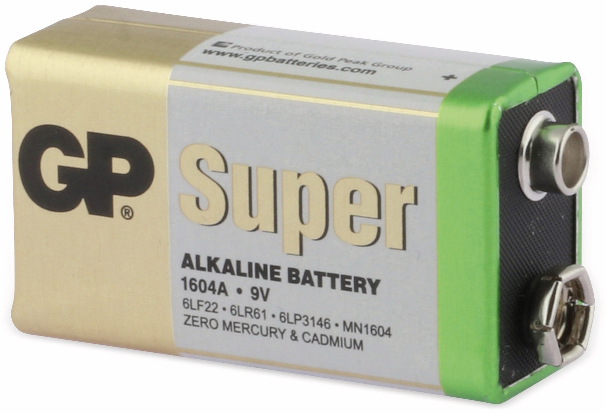 GP 9V-Block-Batterie-Set SUPER Alkaline 10 Stück