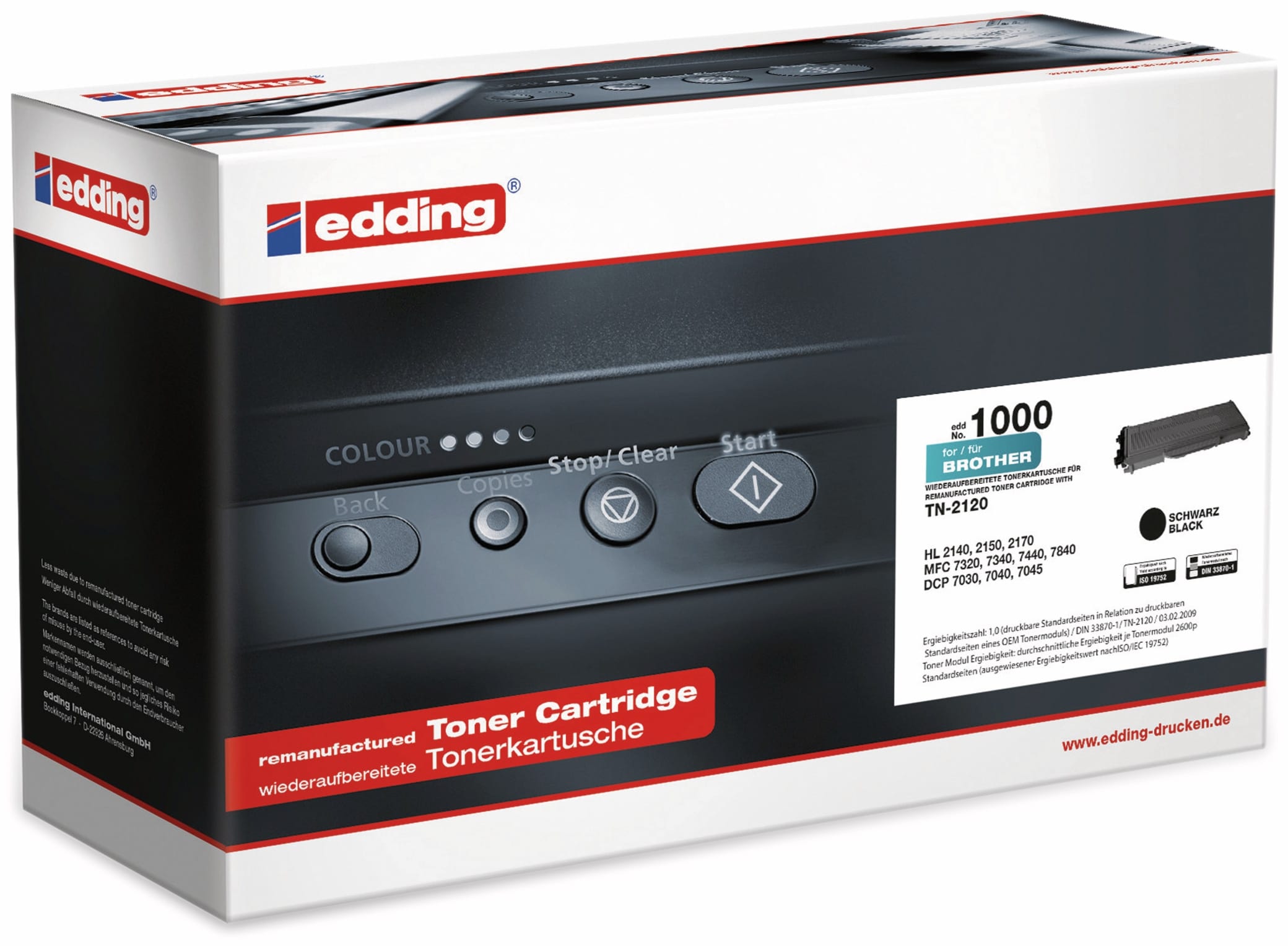 EDDING Toner EDD-1000, Brother TN-2120 black